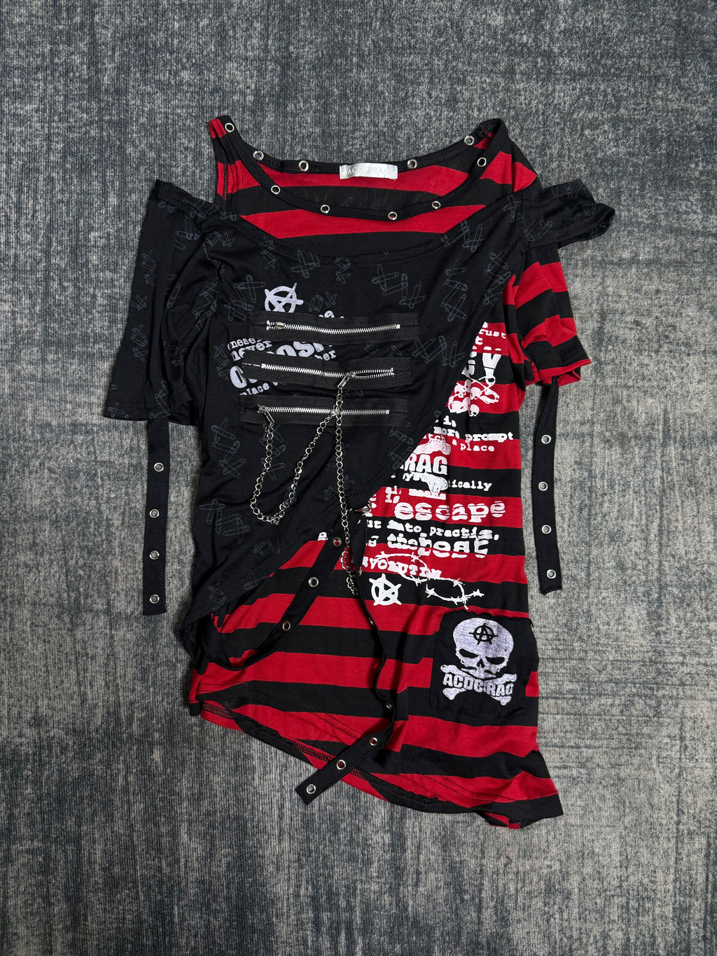 B2V-ACDC RAG SHIRT༒