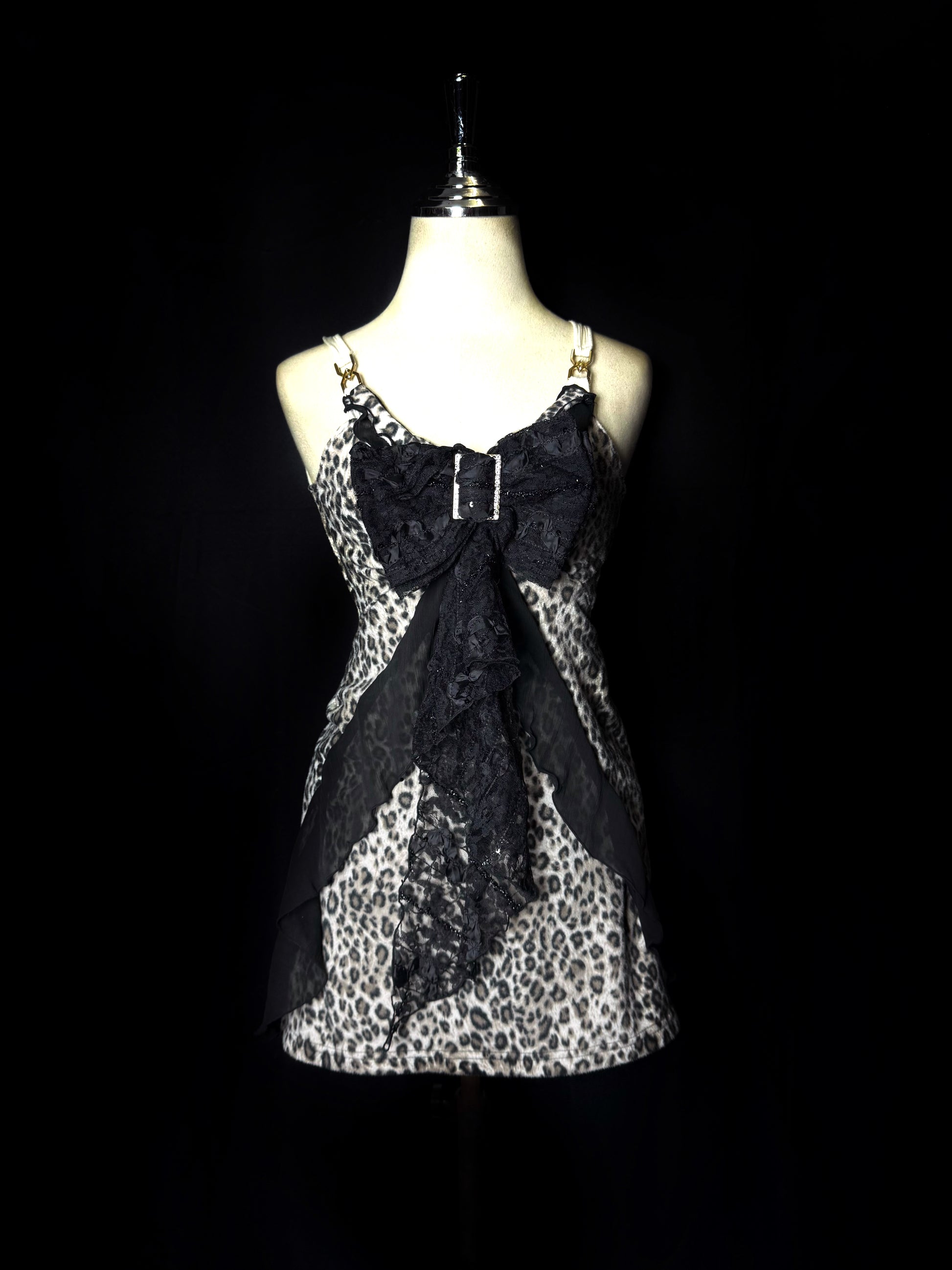 B2V LEOPARD MINI-DRESS ༒