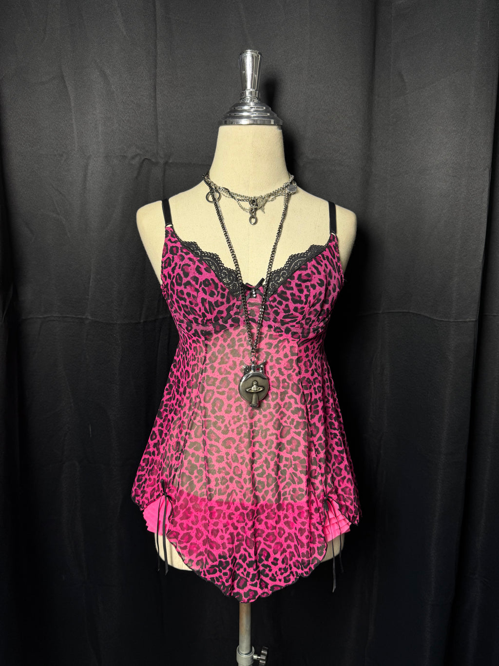 ༒Pink Leopard Tank Top ༒