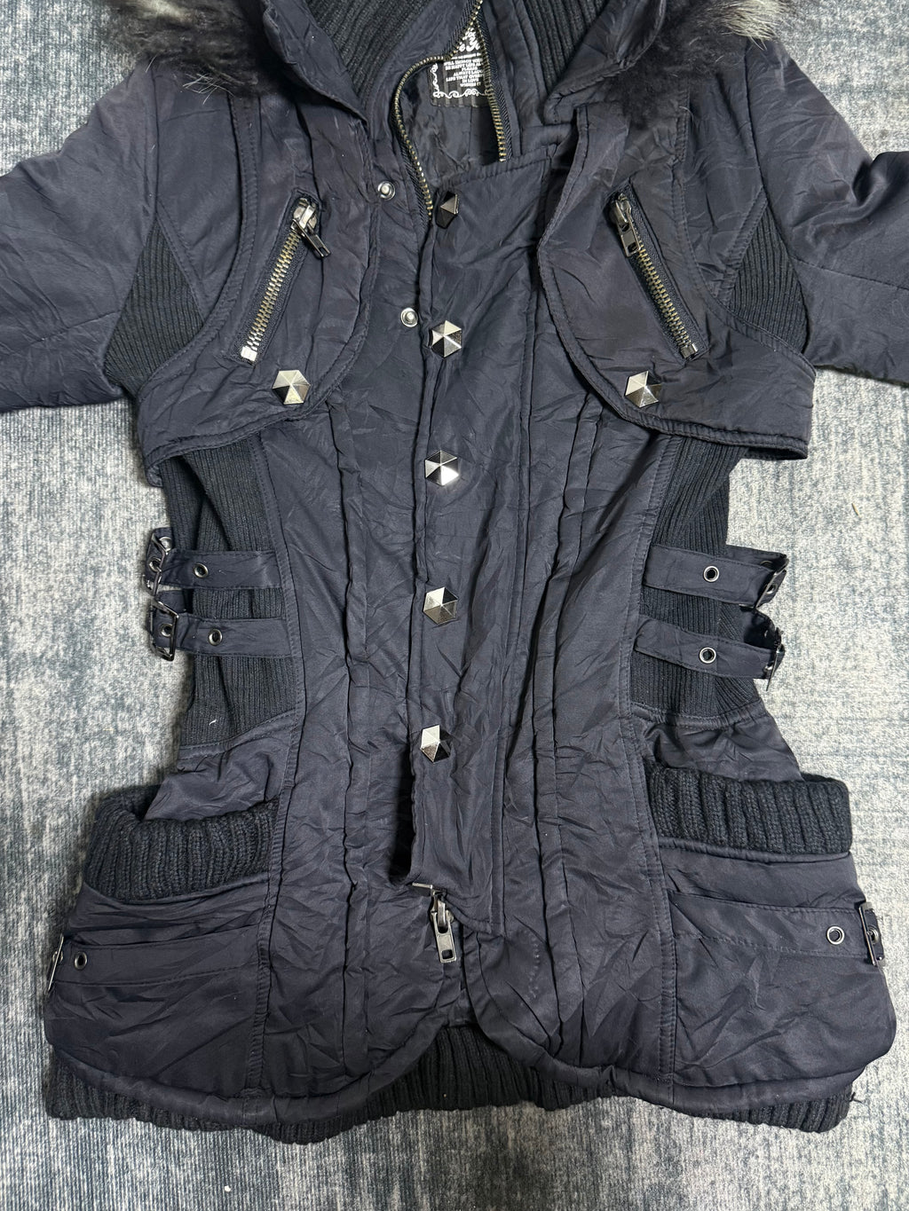 ༒Black Fur Jacket༒