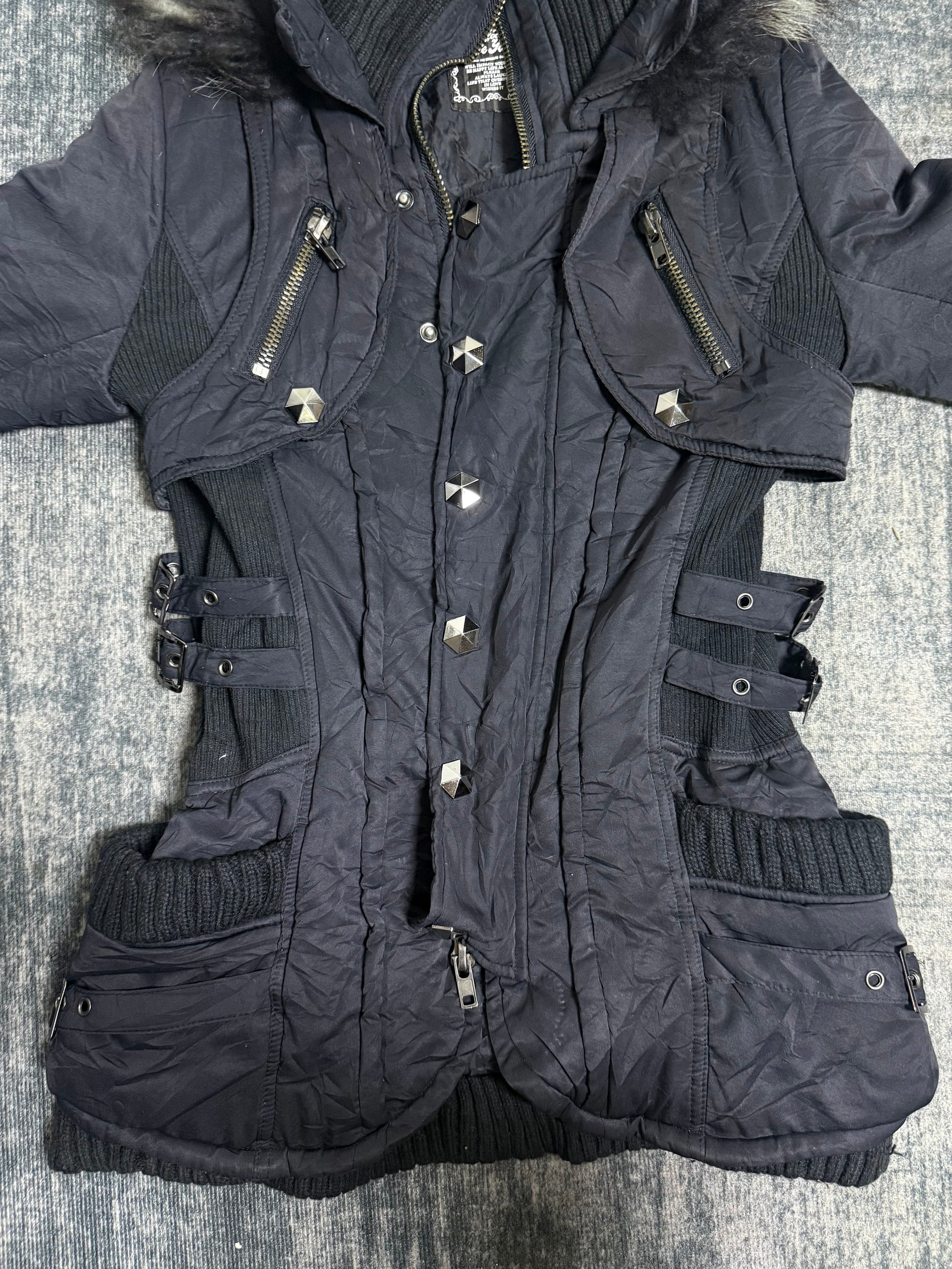 ༒Black Fur Jacket༒