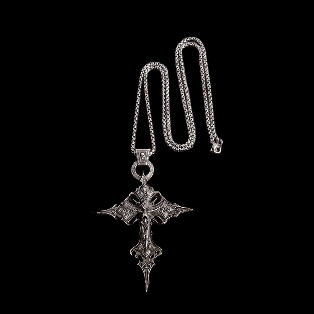 'Die Last' Metal Cross Pendant