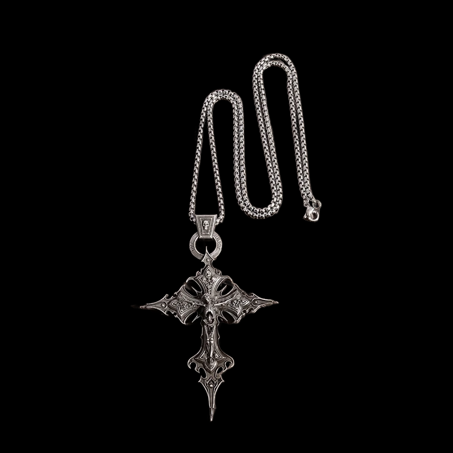 'Die Last' Metal Cross Pendant