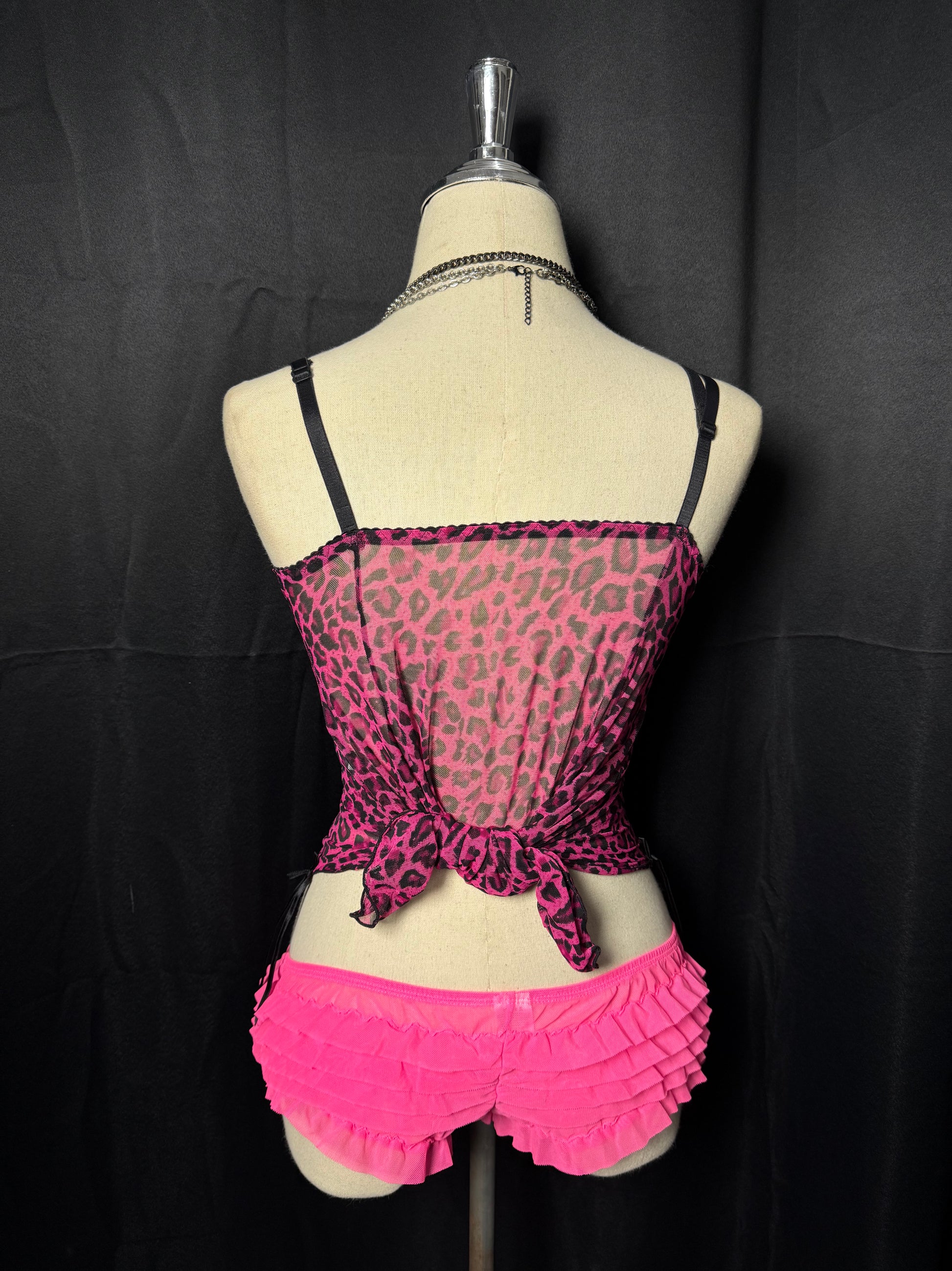 ༒Pink Leopard Tank Top ༒