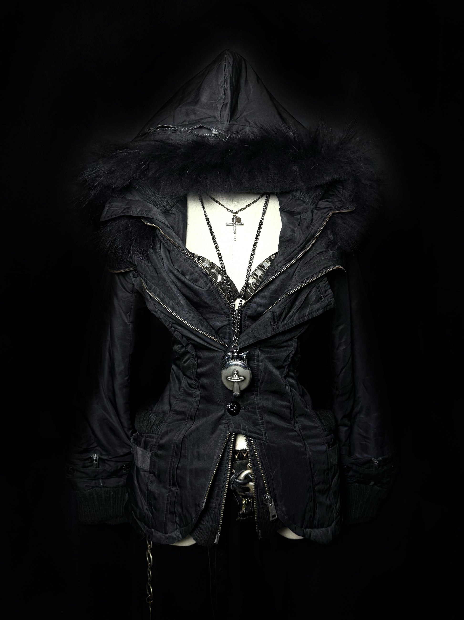 B2V-MAISON GLIFY 4ZIPPER JACKET༒ 
* Rare *