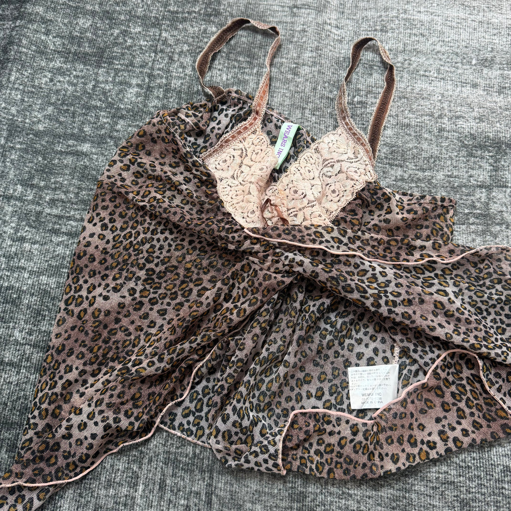 PINK LEOPARD CAMI(2)༒