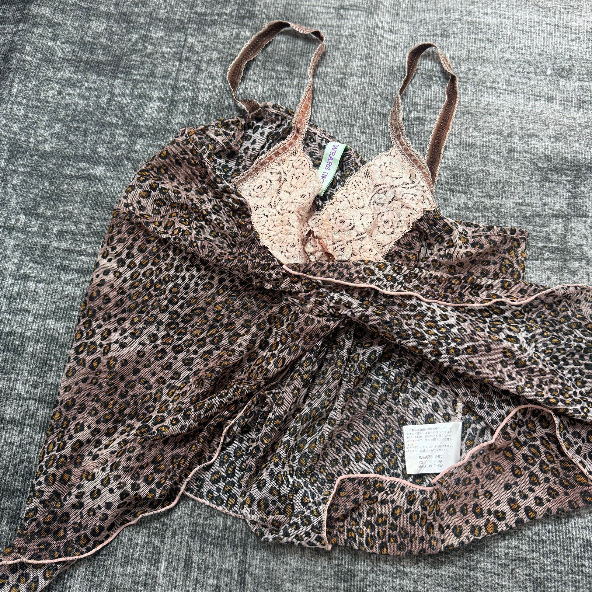 PINK LEOPARD CAMI(2)༒