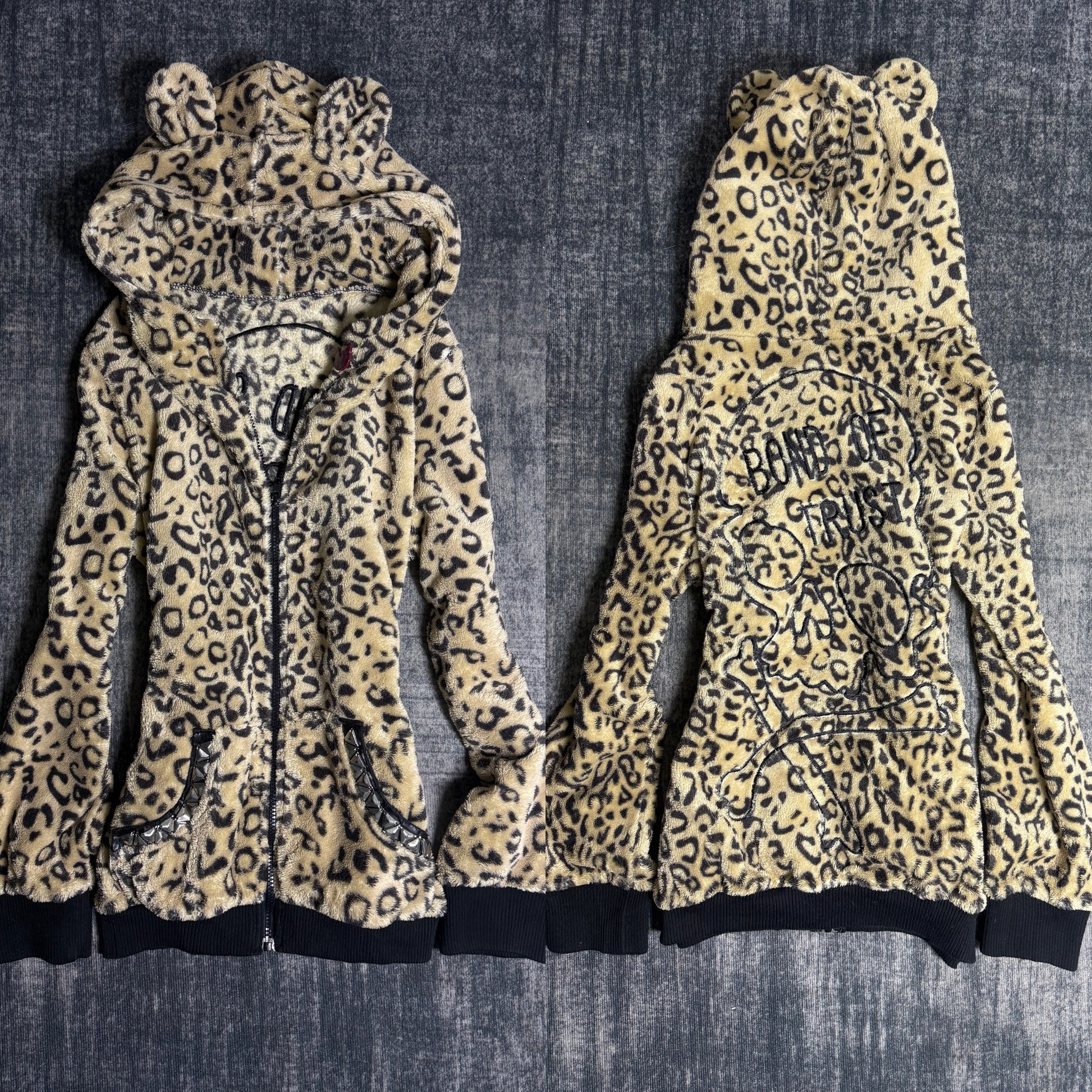 B2V-LEOPARD SKULL HOODIE ༒