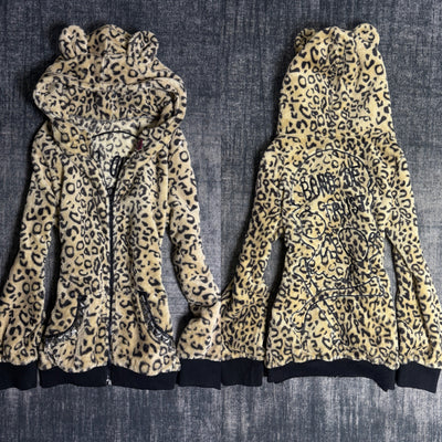 B2V-LEOPARD SKULL HOODIE ༒