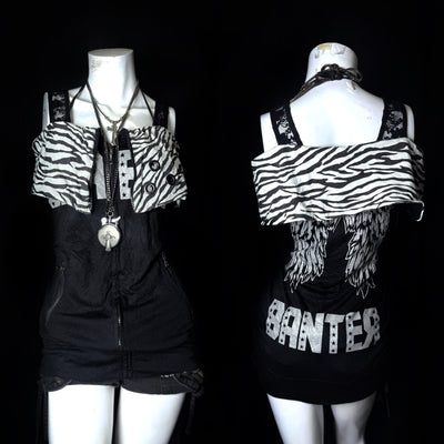 B2V-DIG DEEP MINI-DRESS ༒