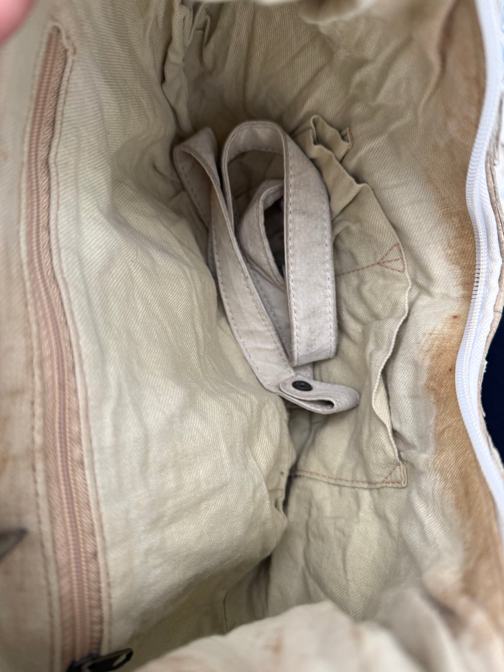 Distressed Leather Hobo Bag