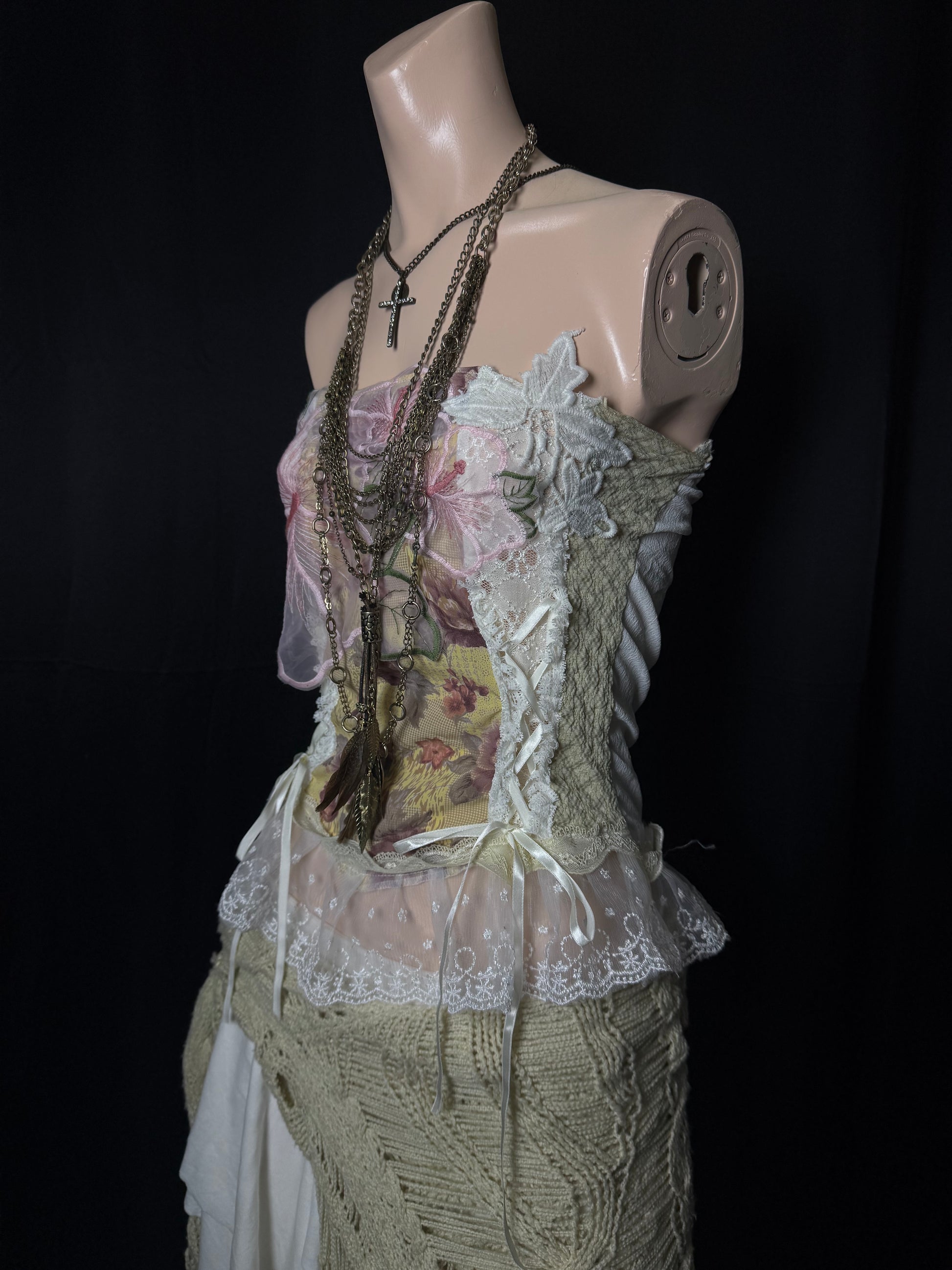 ༒Blooming flower corset༒
