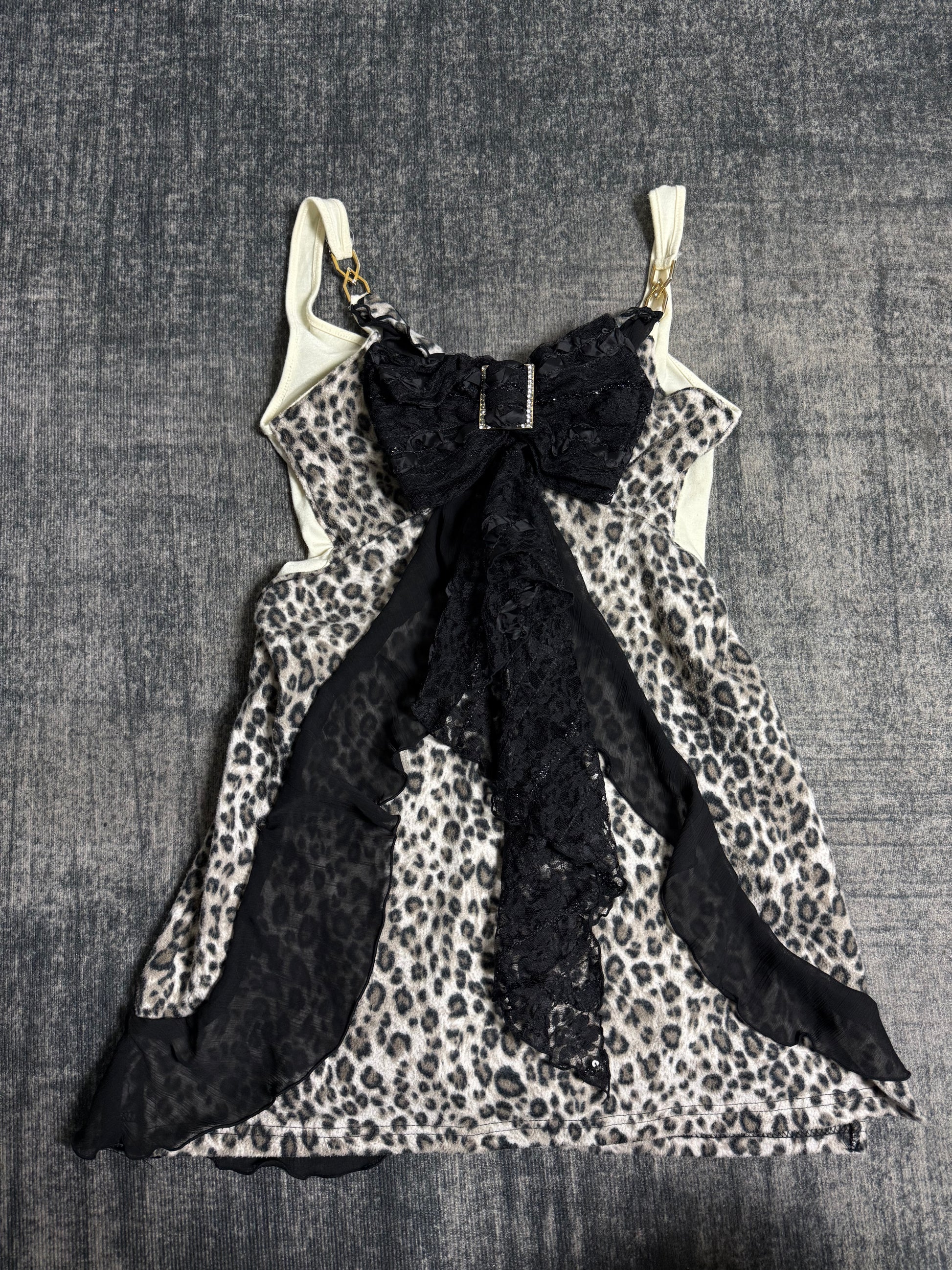 B2V LEOPARD MINI-DRESS ༒