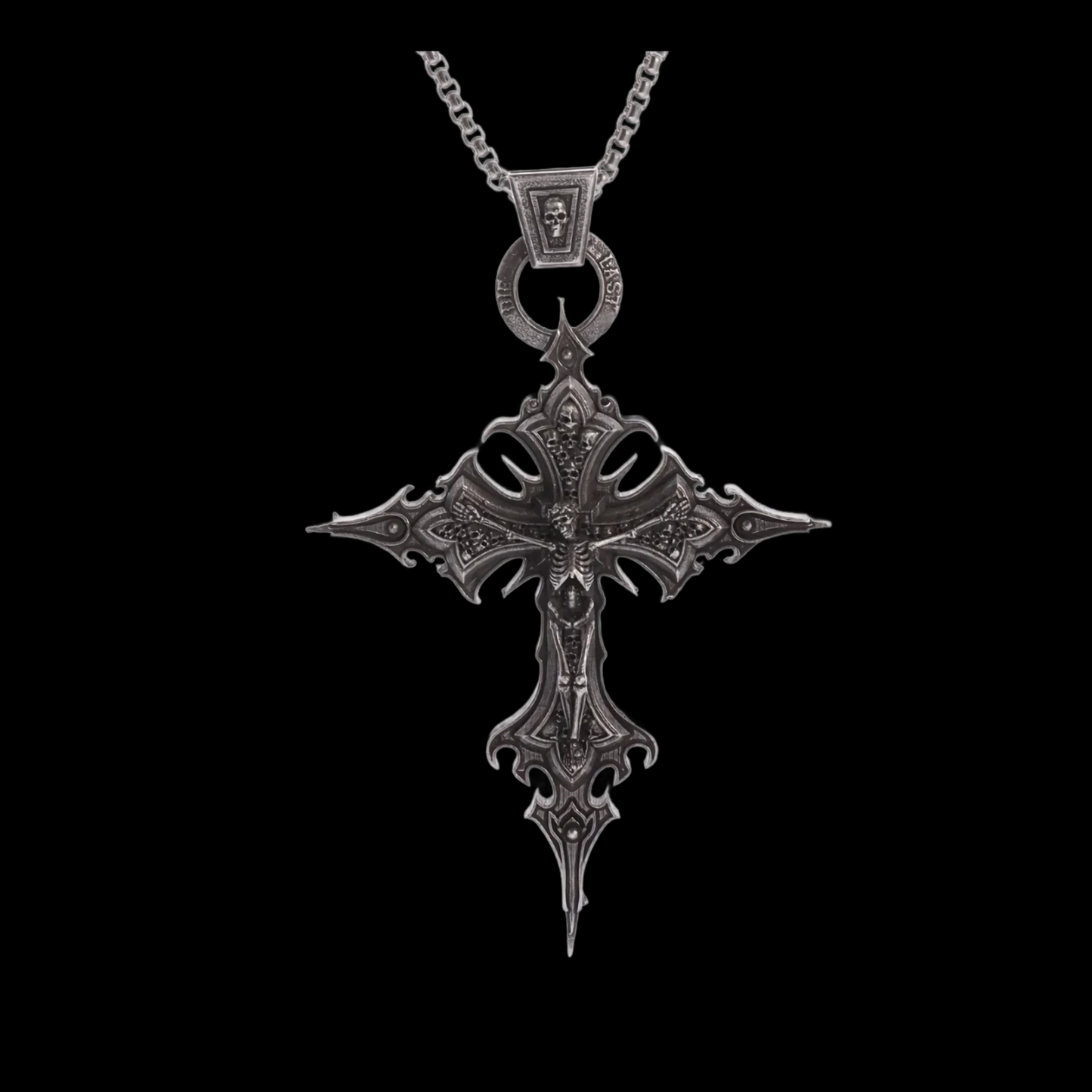 'Die Last' Metal Cross Pendant