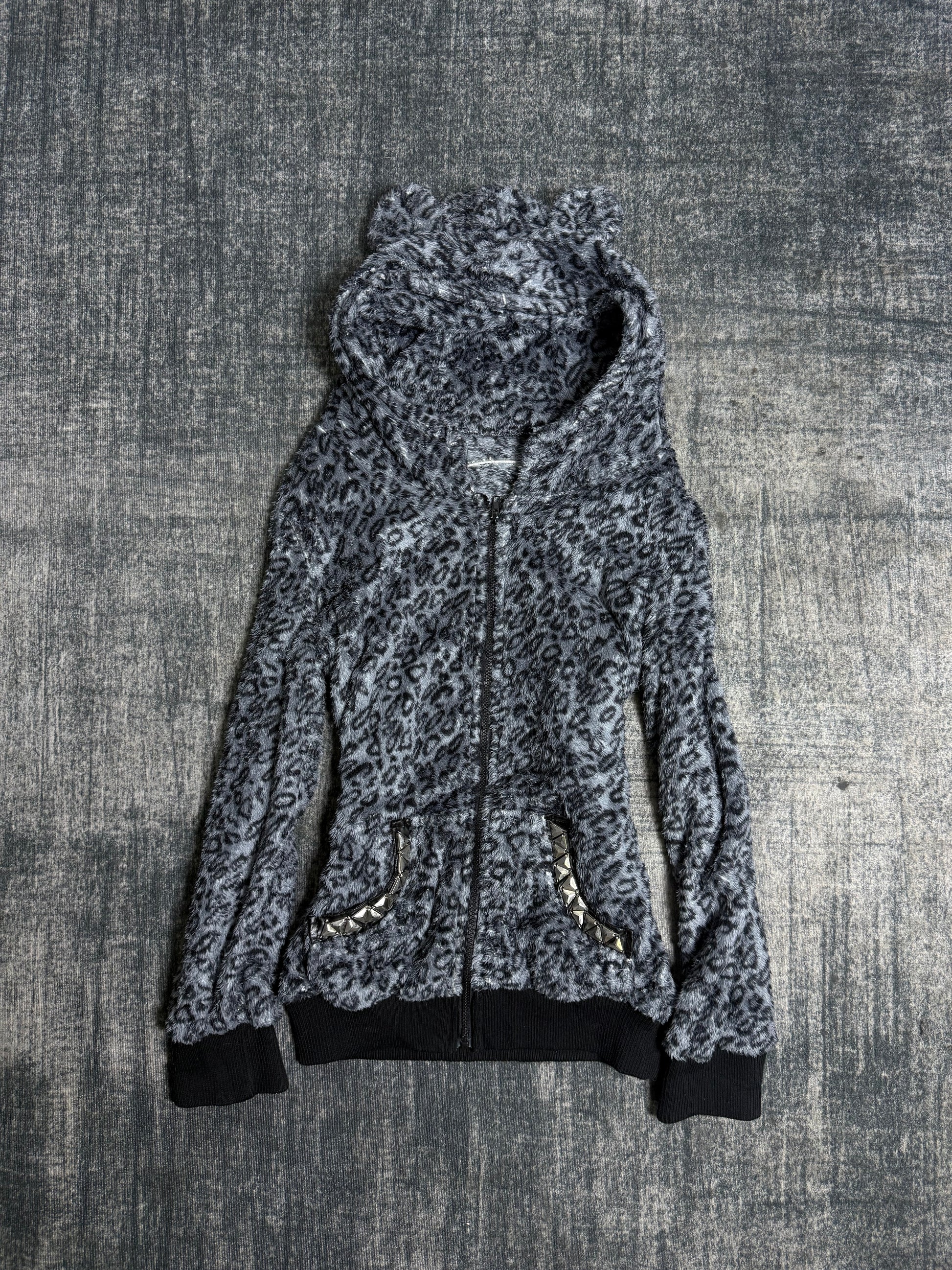 ༒leopard hoodie༒