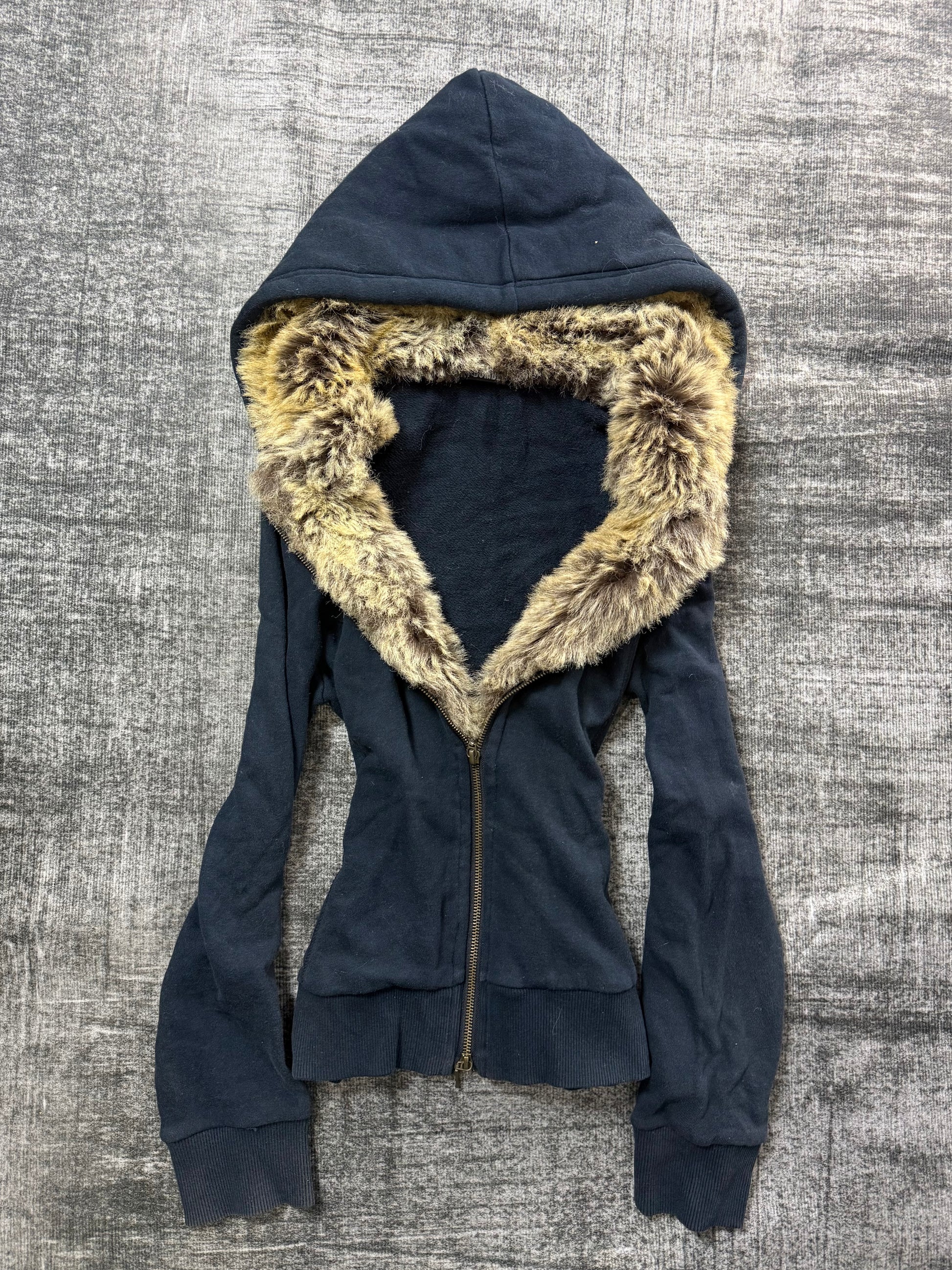SKY BOMBER FUR HOODIE ༒
