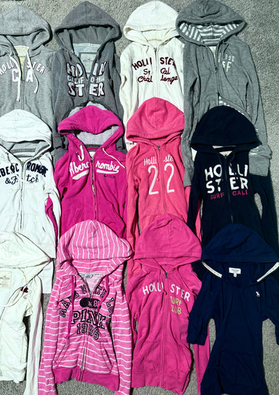 Abercrombie & Fitch Vintage Wholesale Lot — 16 PCS | Y2K Streetwear Resale Bundle