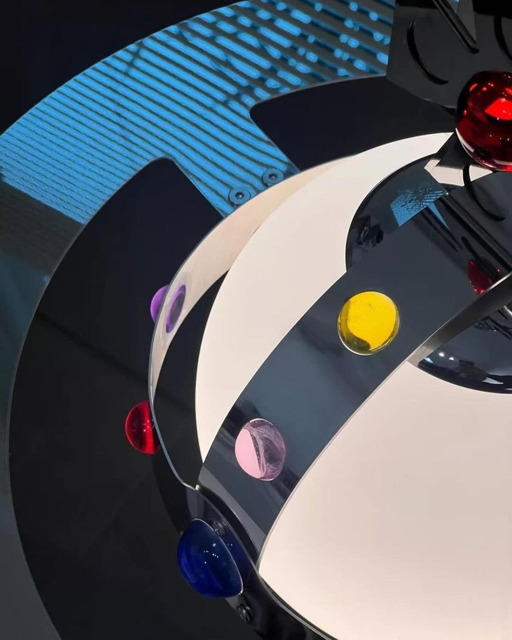 Planet Pendant Light – Stainless Steel & Glass Designer Hanging Lamp