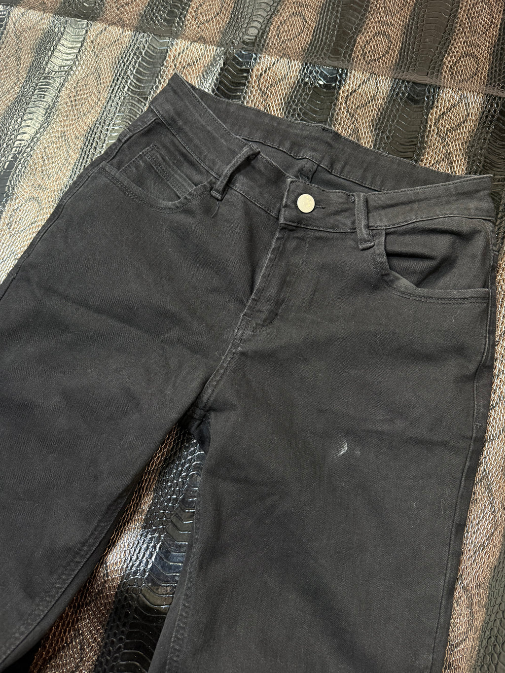 B2V BLACK FLARE JEANS 01༒