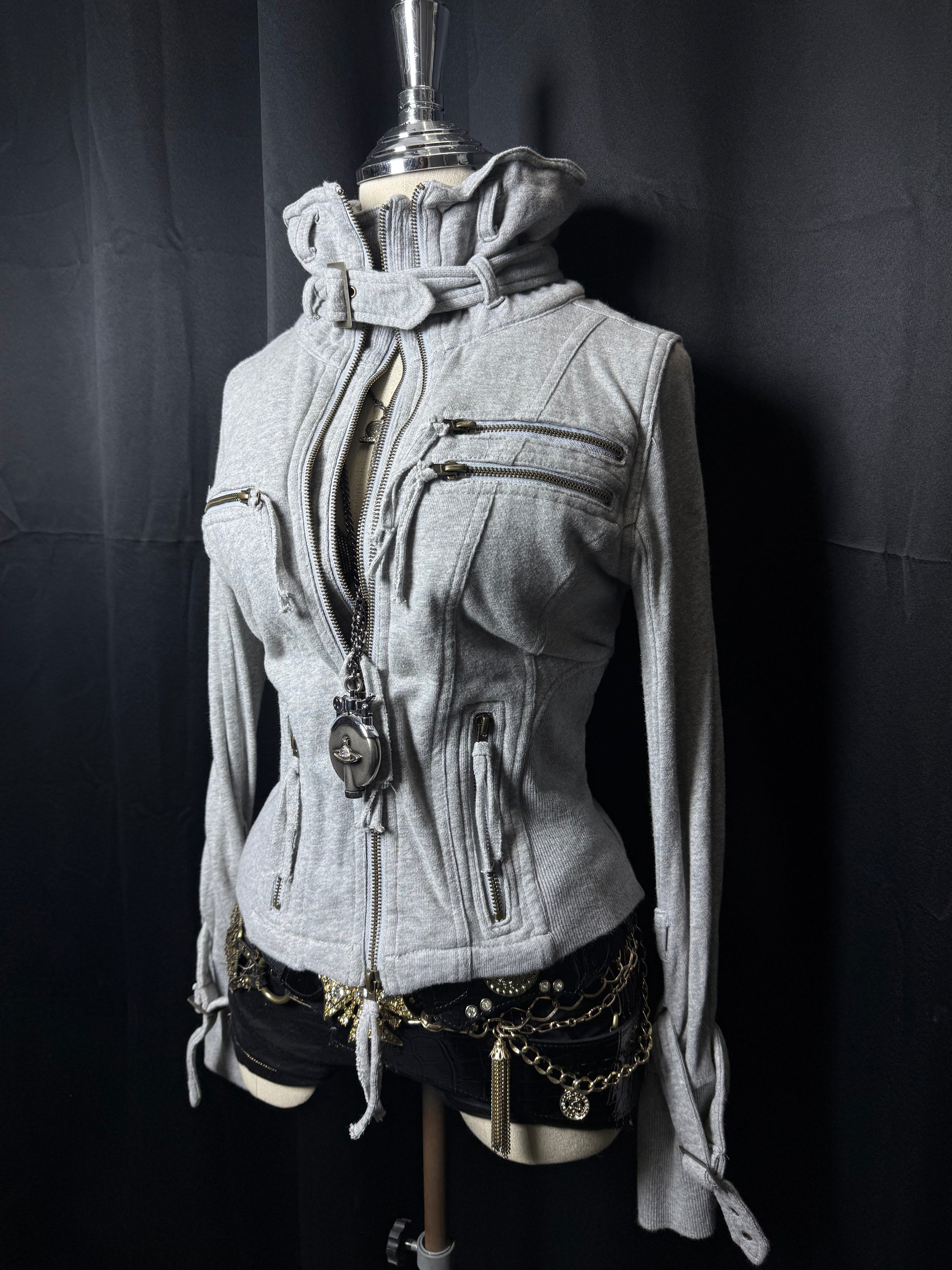 B2V-GHOST OF HARLEM 4ZIPPER JACKET༒ 
*RaRE*