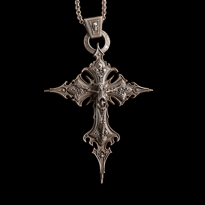 'Die Last' Metal Cross Pendant