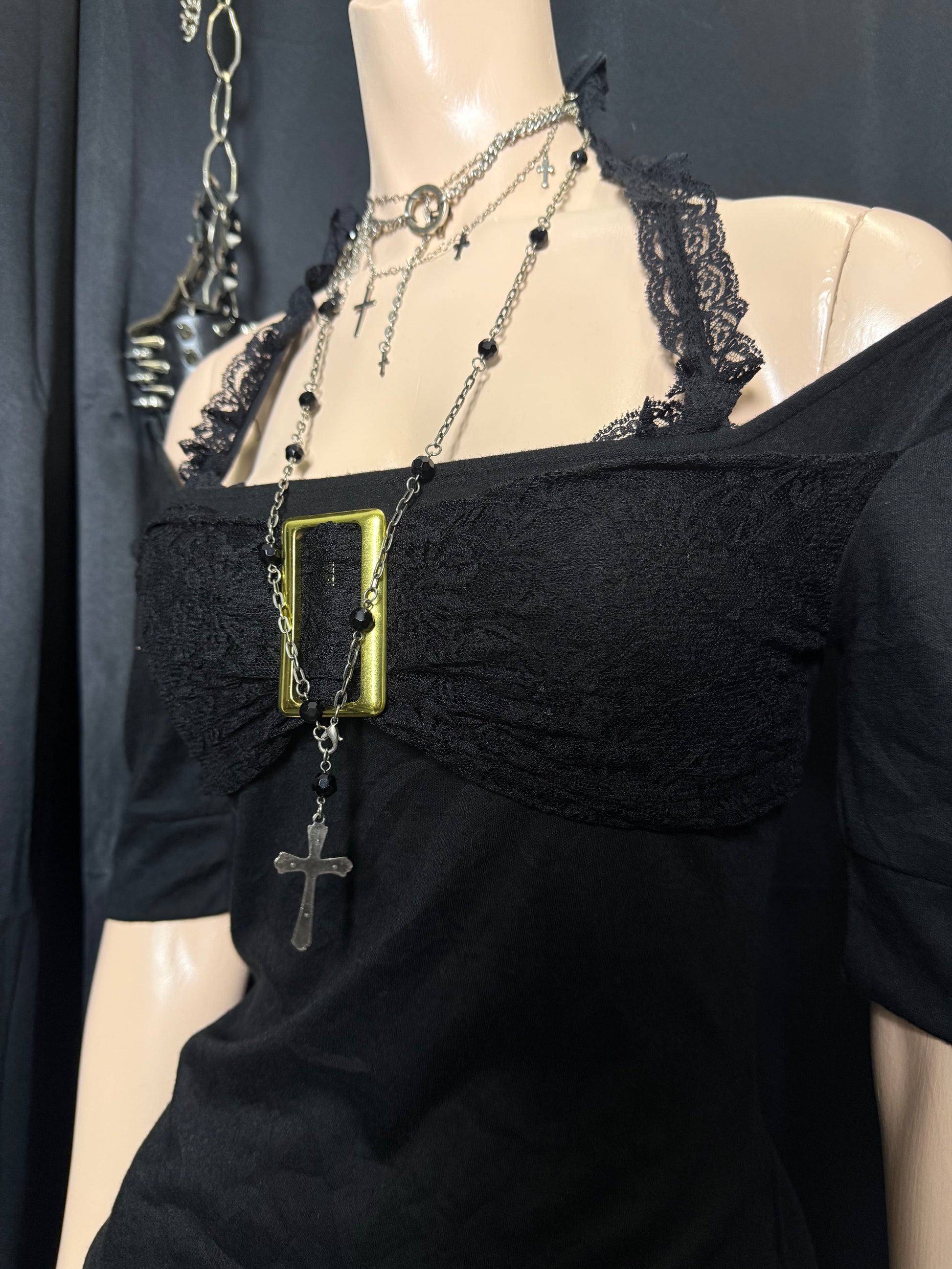 ༒Skinny-Lip mini dress༒