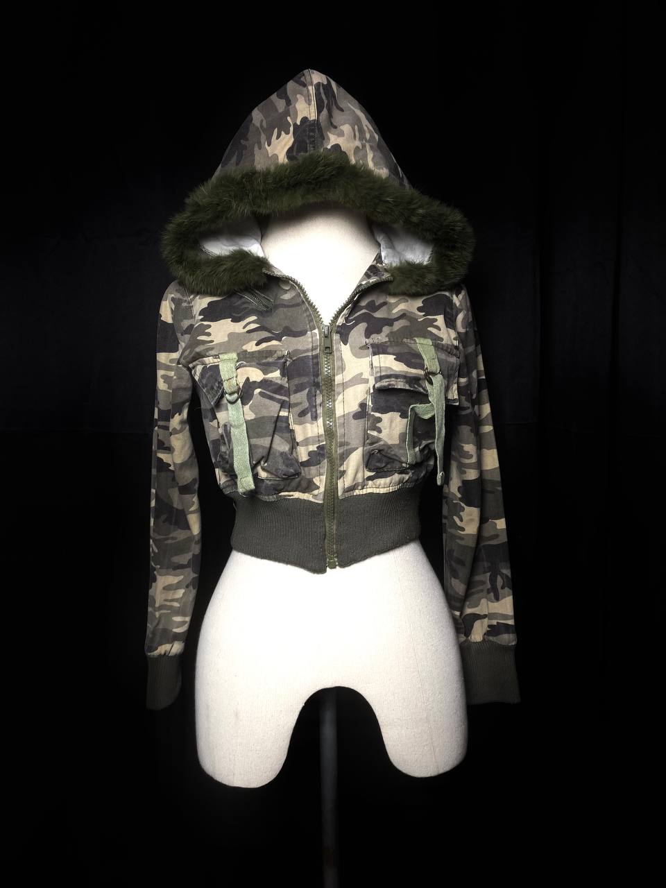 ༒ Camo cropped Hoodie fur ༒