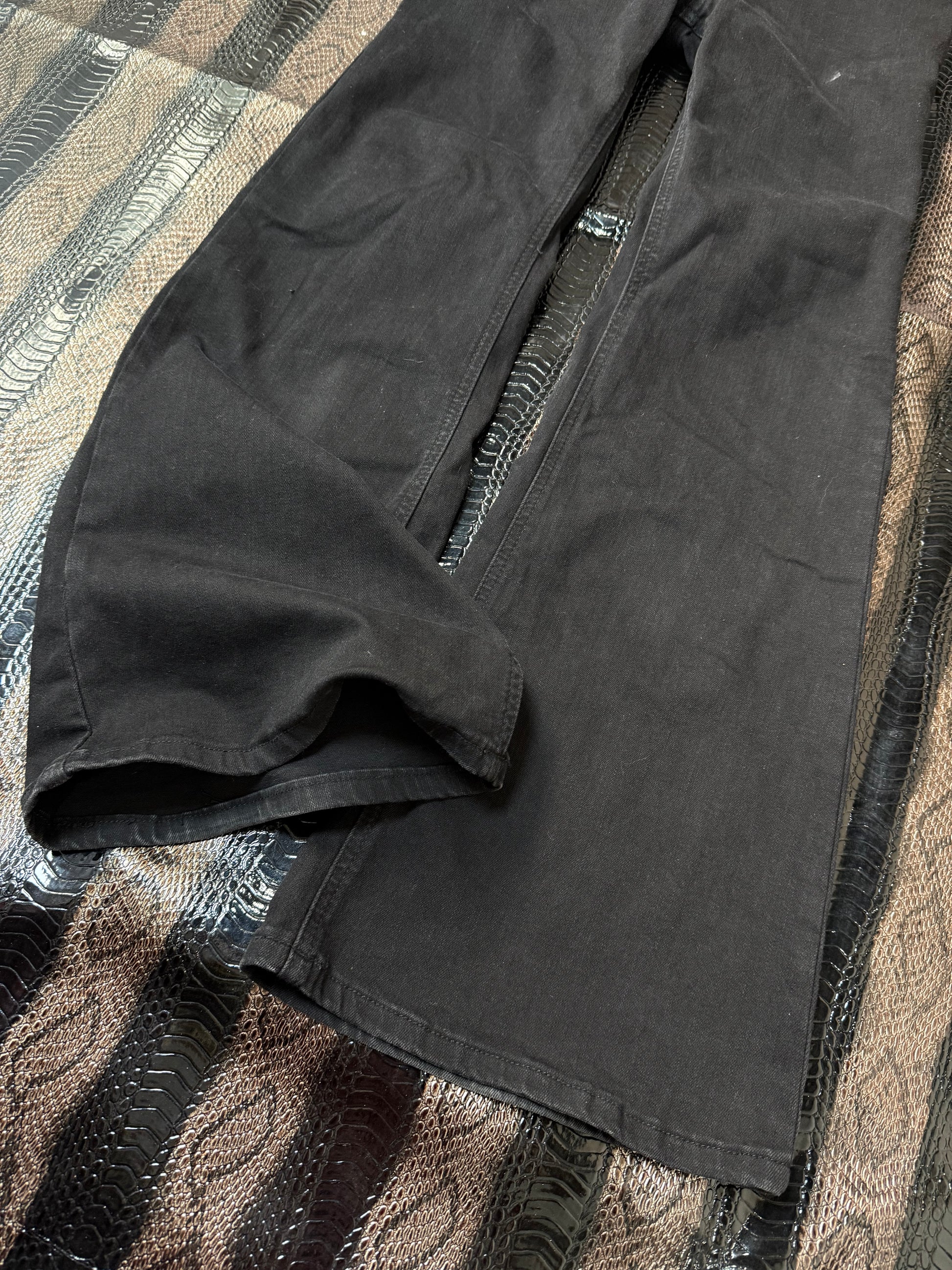 B2V BLACK FLARE JEANS 01༒