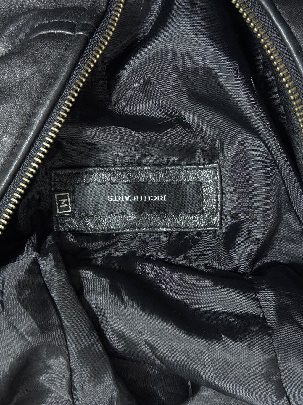 B2V-RICH HESRTS LEATHER JACKET ༒