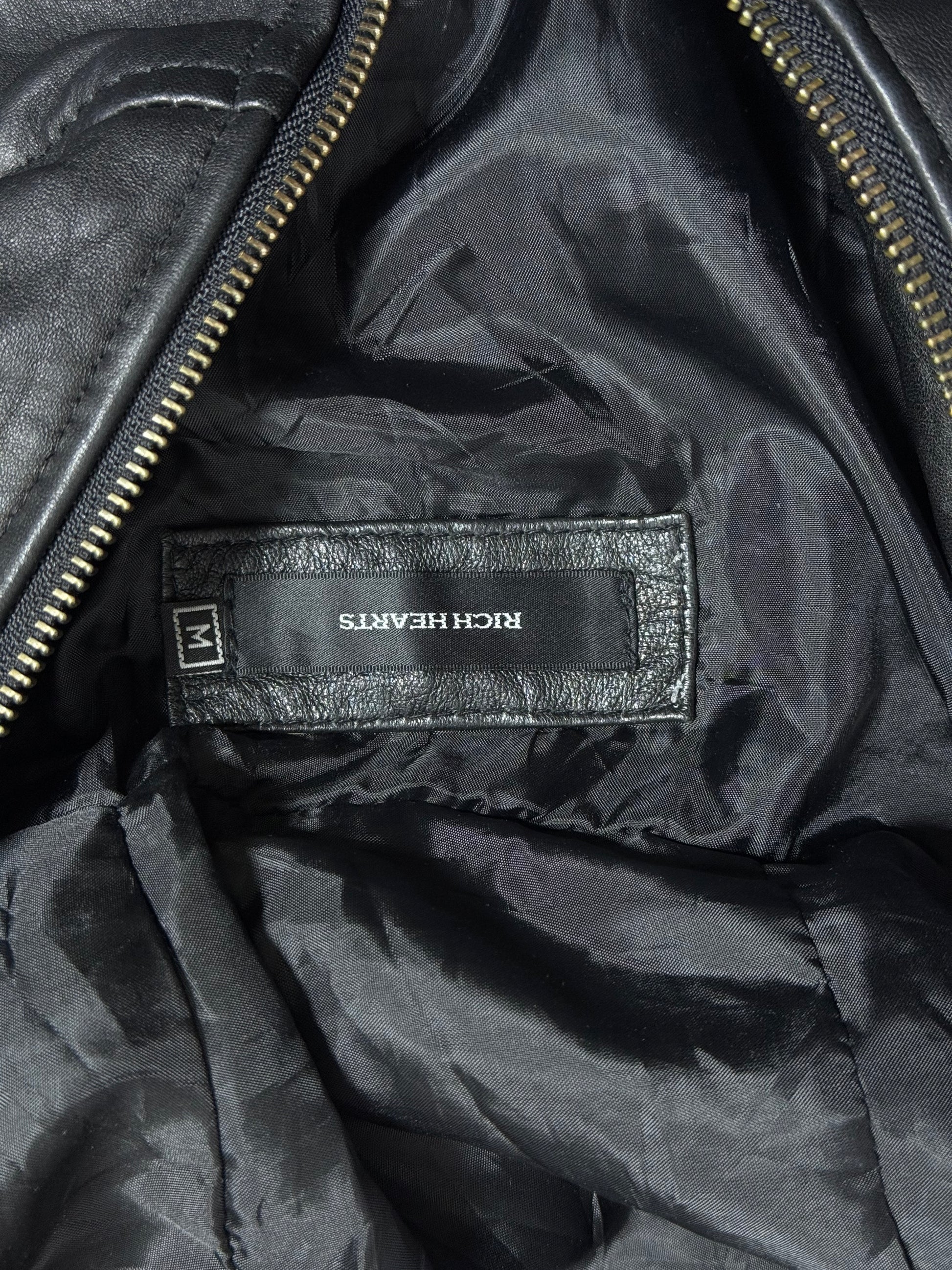 B2V-RICH HESRTS LEATHER JACKET ༒