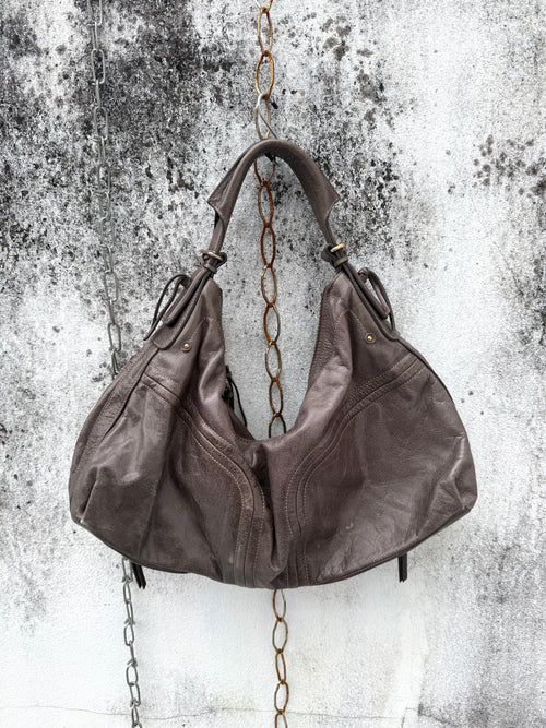 Straps Vintage Bowler Bag