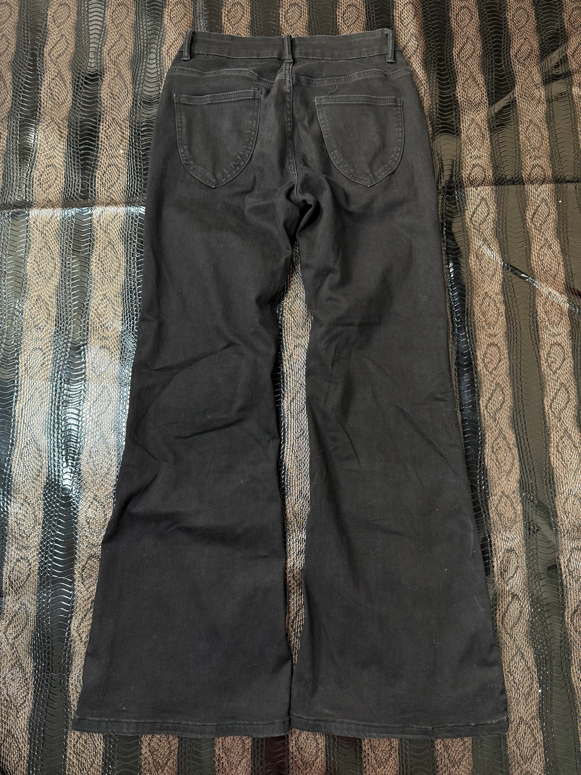 B2V BLACK FLARE JEANS 01༒