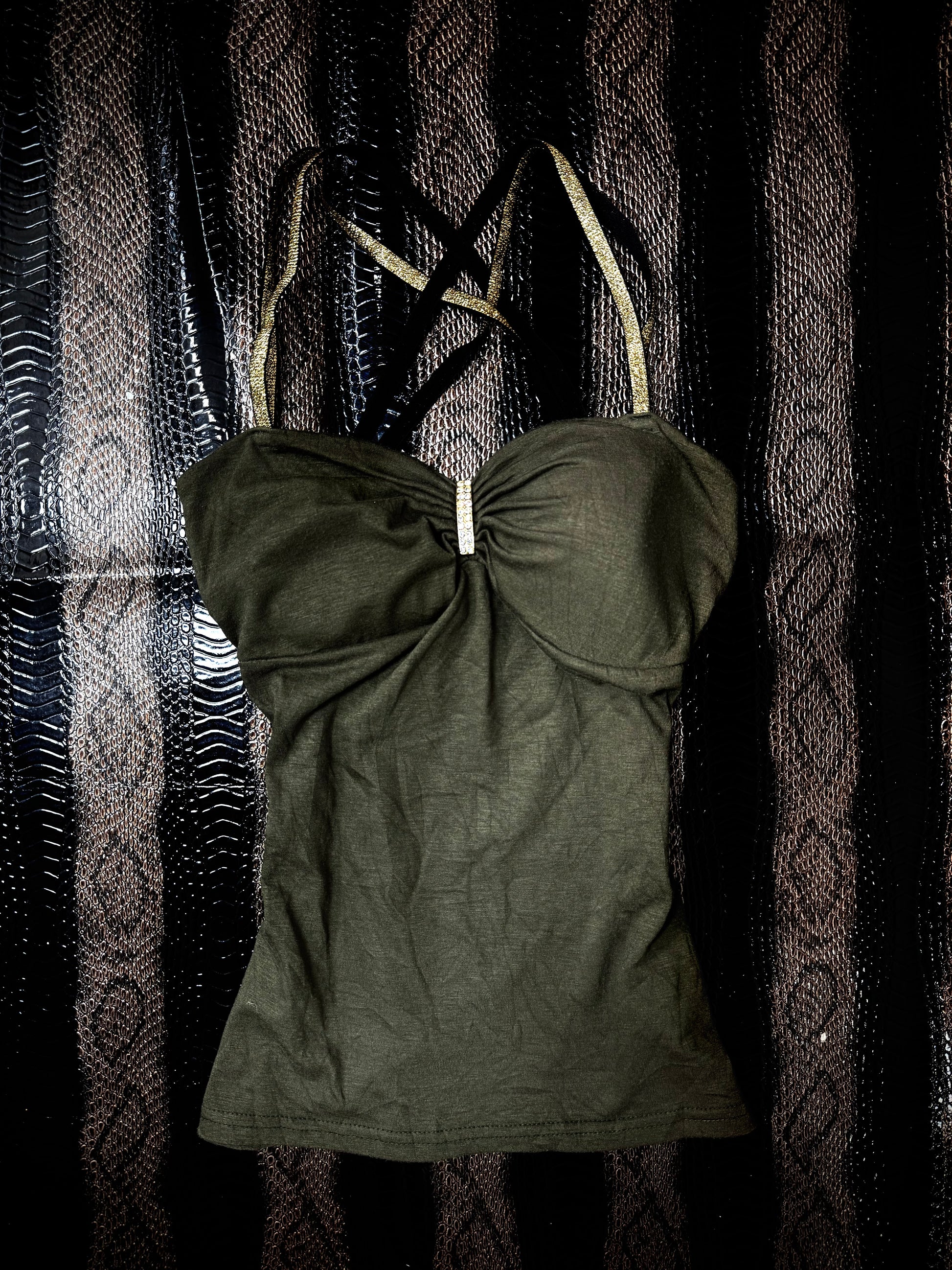 B2V G GLITTER TANK TOP  ༒