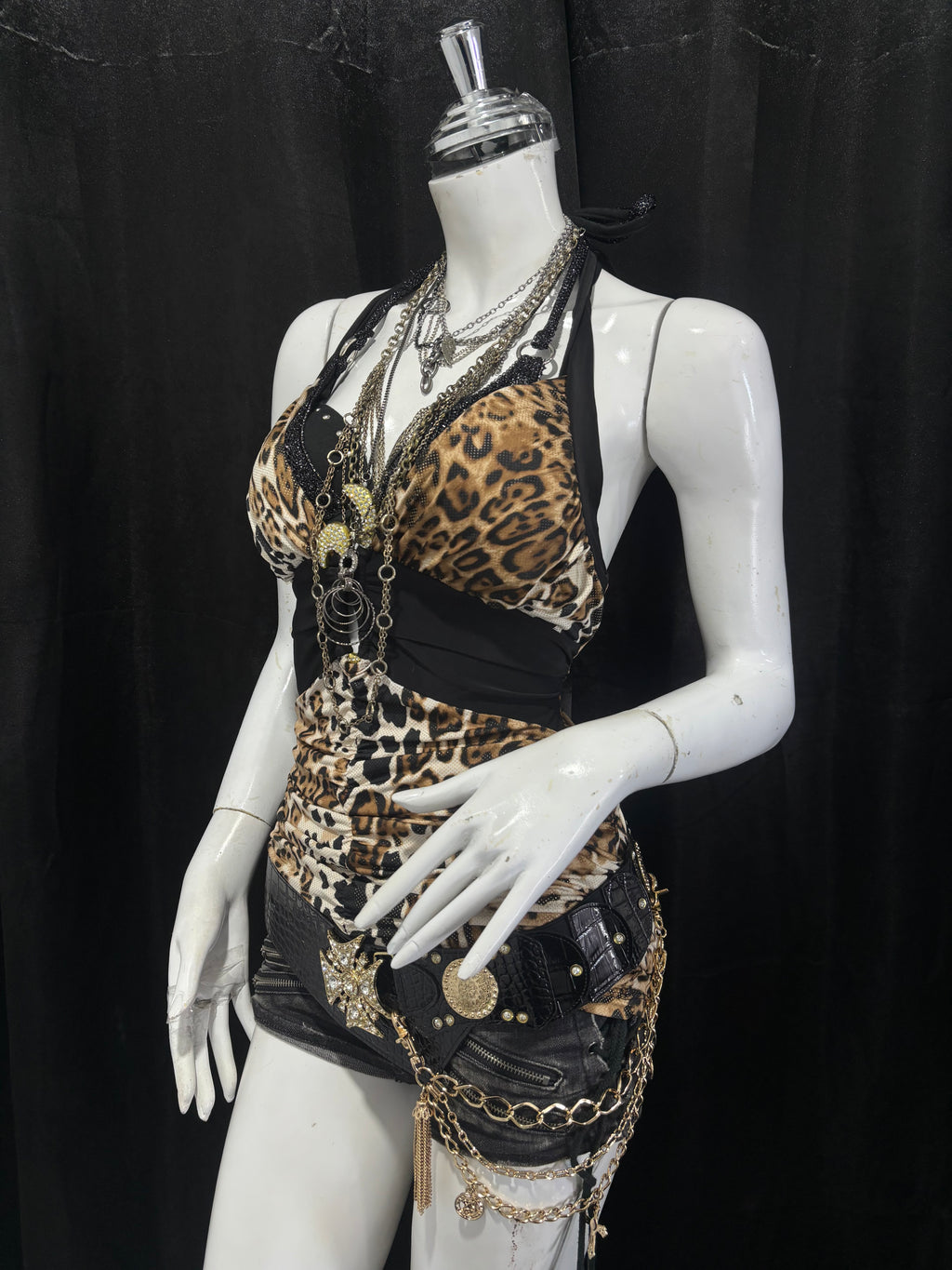 ༒SEXZ LEOPARD MINI DRESS