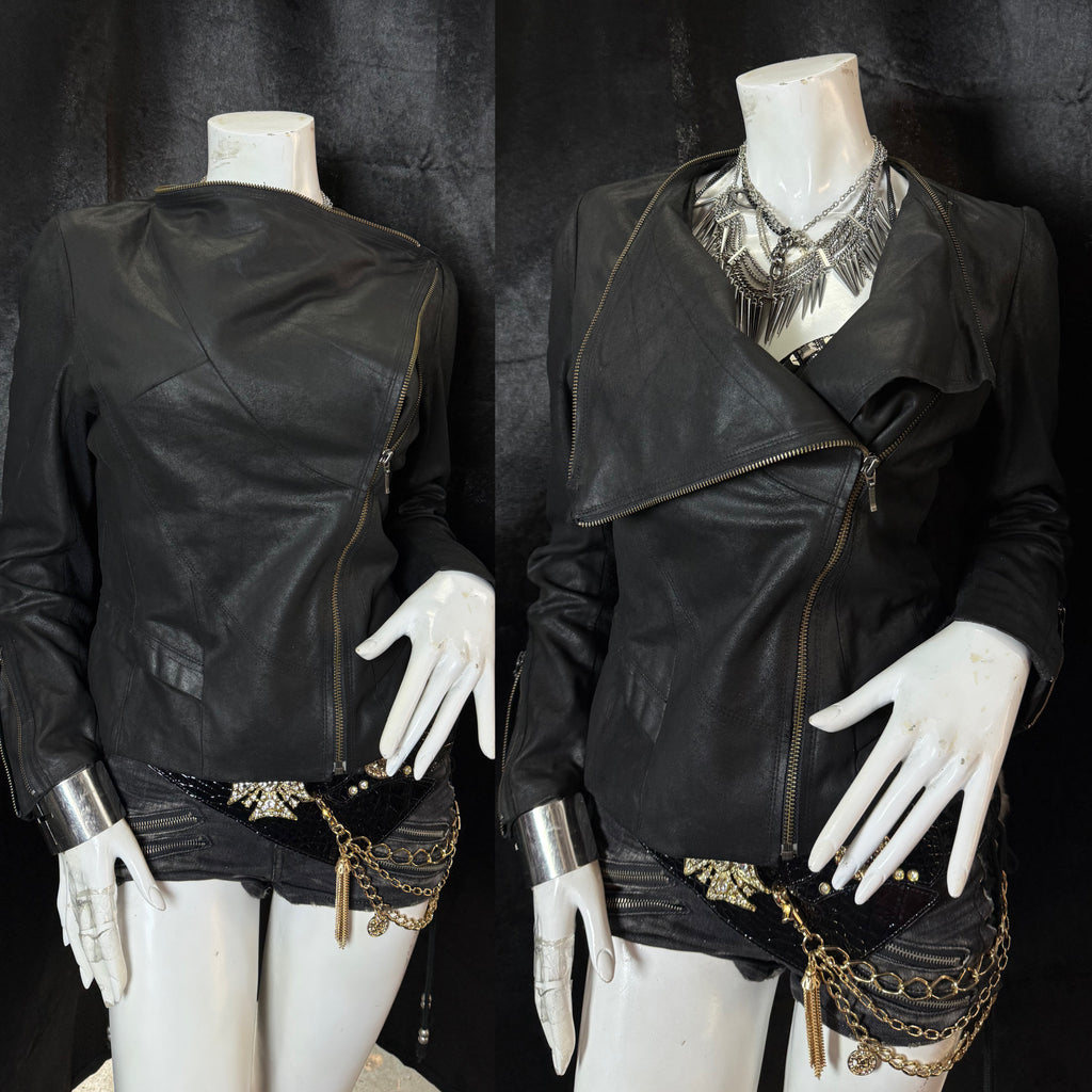 RULE LEATHER JACKET ༒