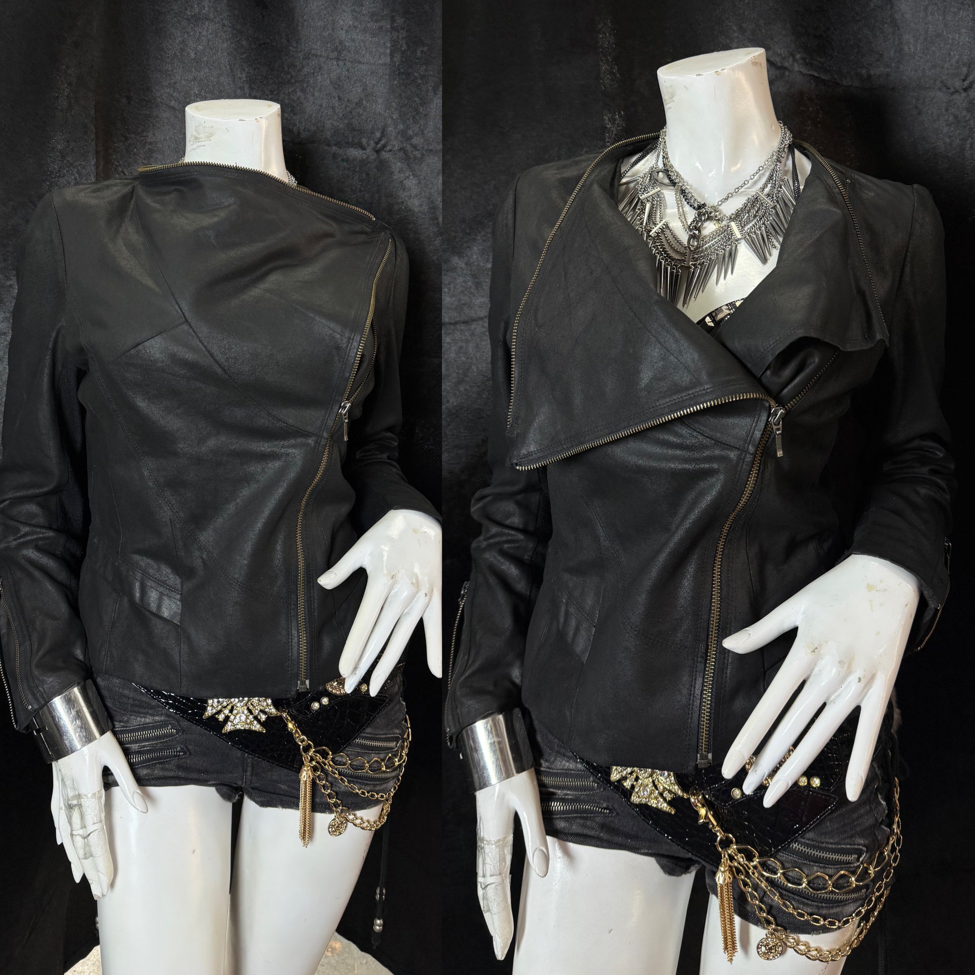 RULE LEATHER JACKET ༒