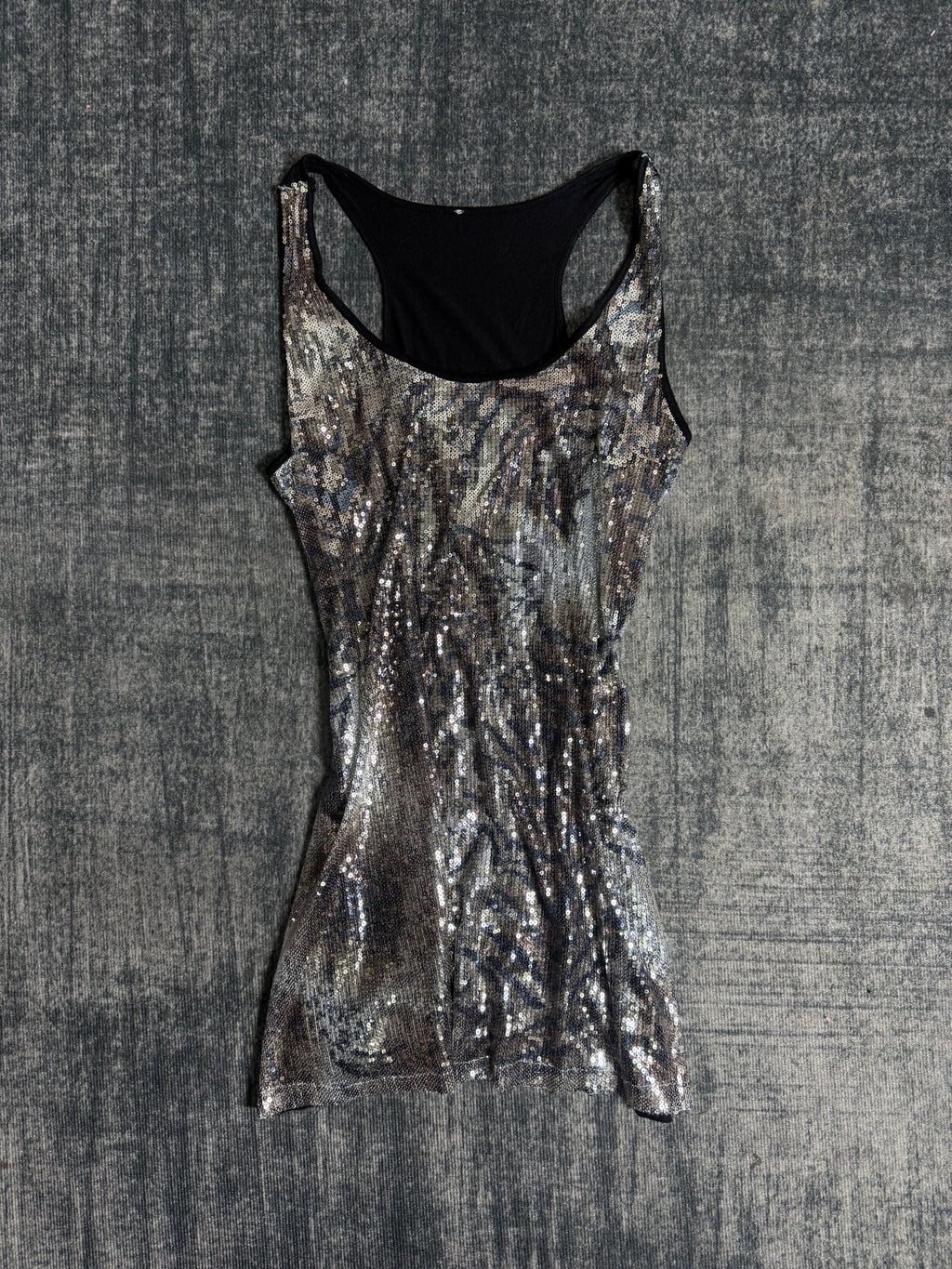 B2V-LEOPARD GLITTER TANK-TOP༒