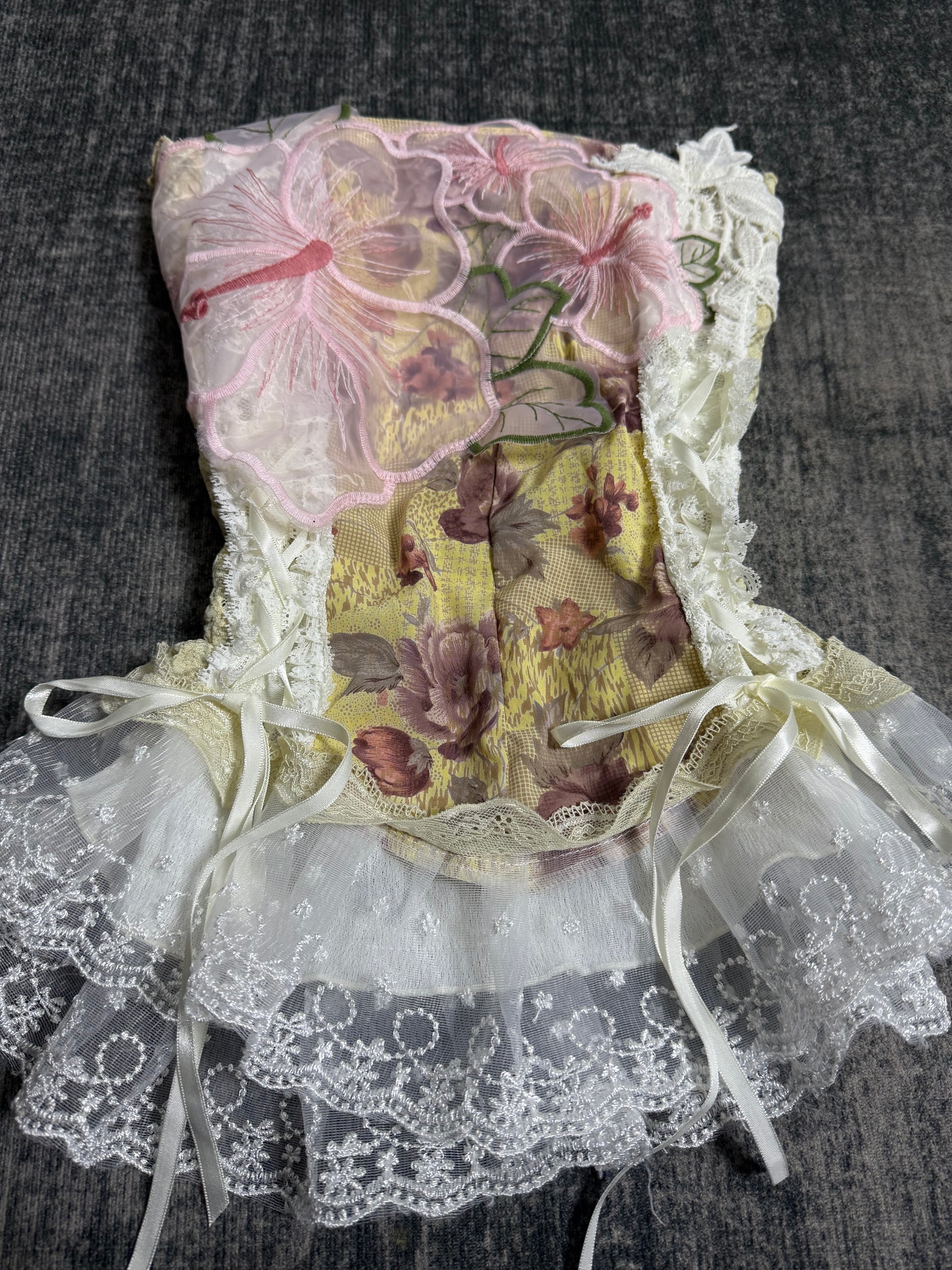 ༒Blooming flower corset༒