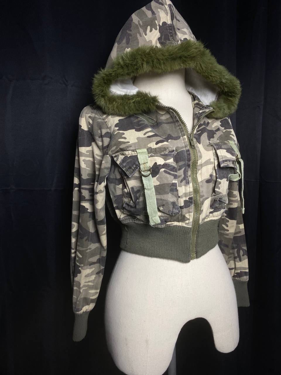 ༒ Camo cropped Hoodie fur ༒