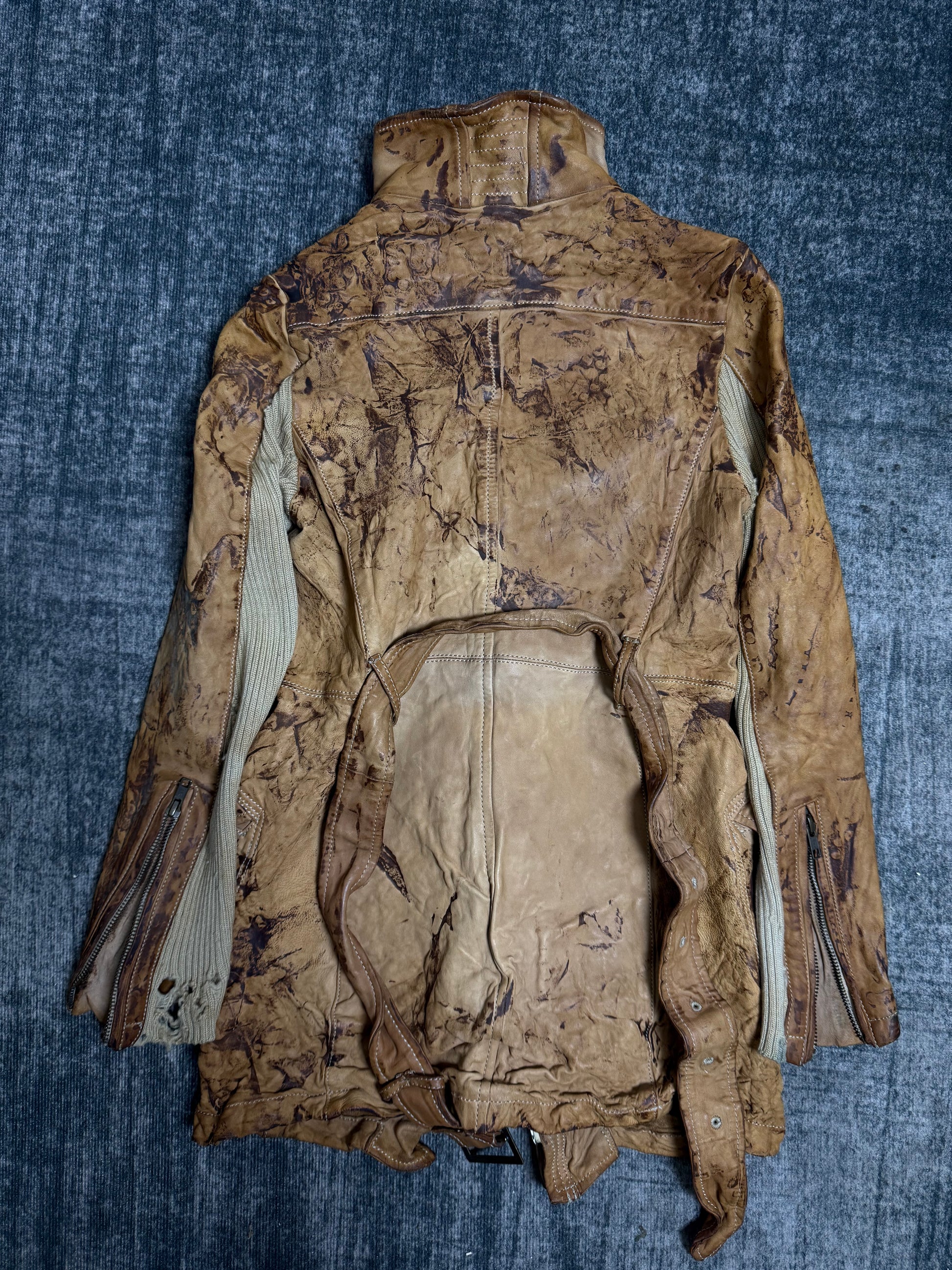 ༒vtg leather jacket ༒