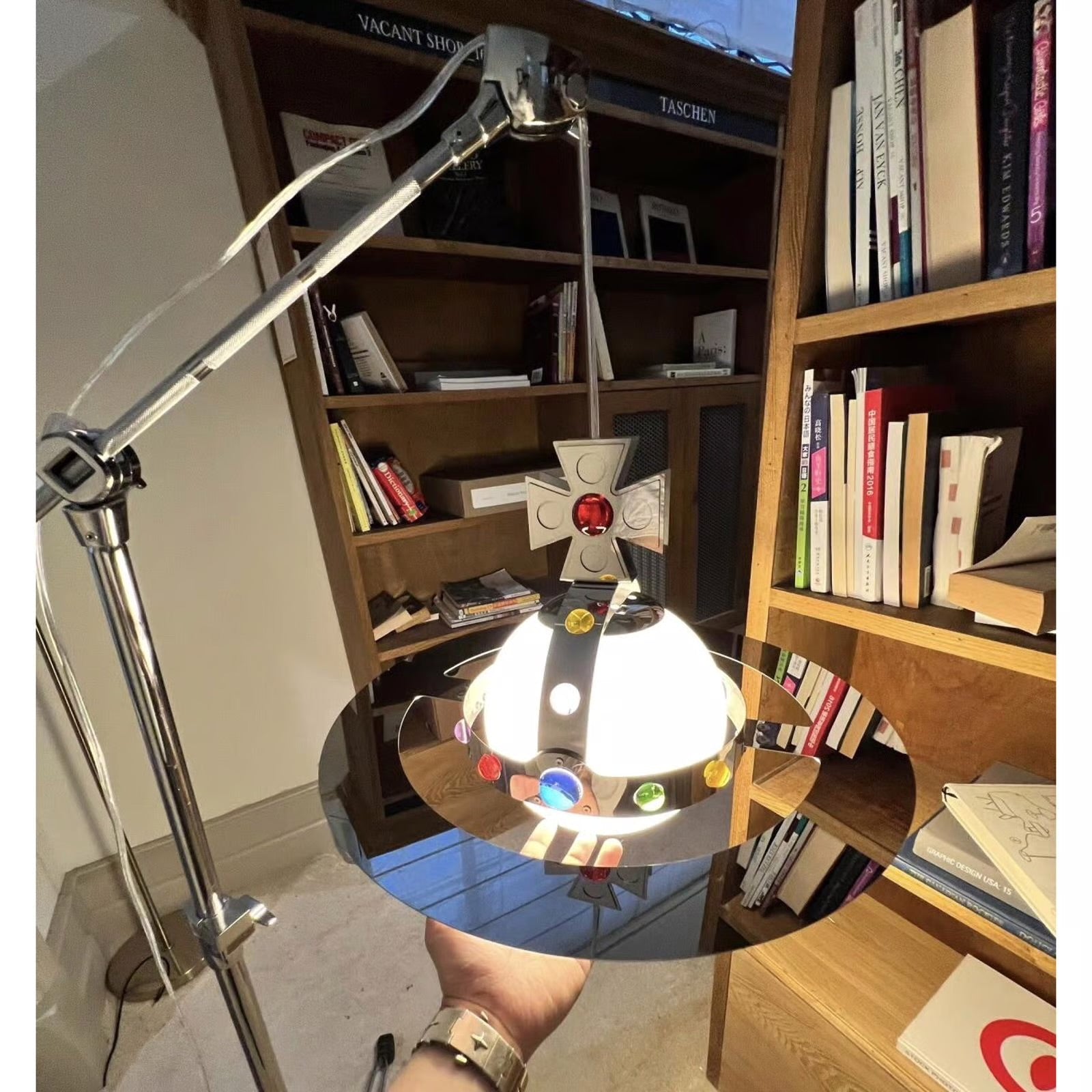 Planet Pendant Light – Stainless Steel & Glass Designer Hanging Lamp