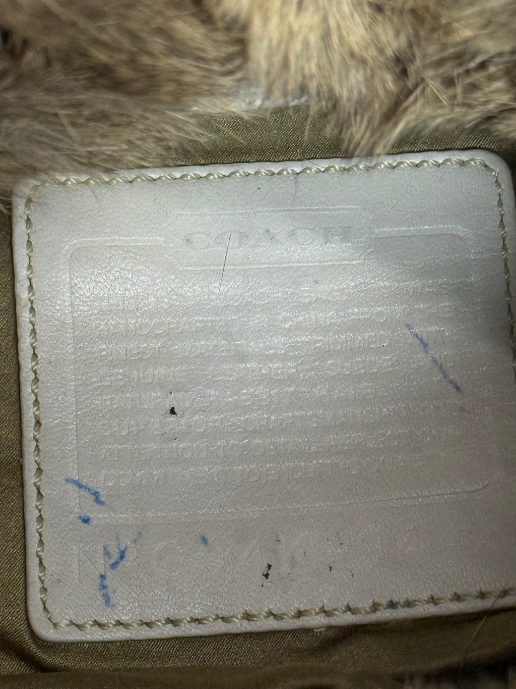 Vintage Fur Bowler Bag