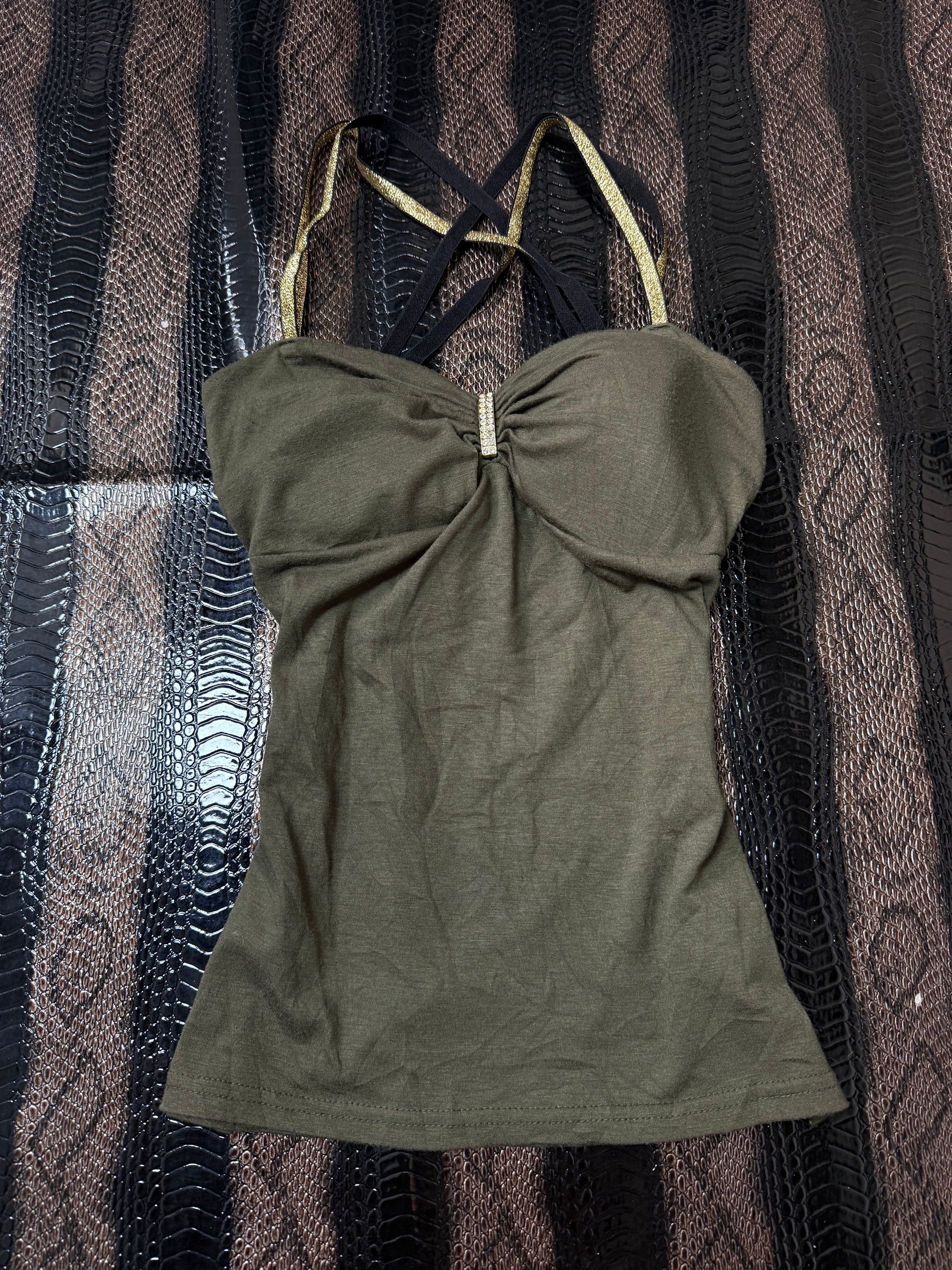 B2V G GLITTER TANK TOP  ༒
