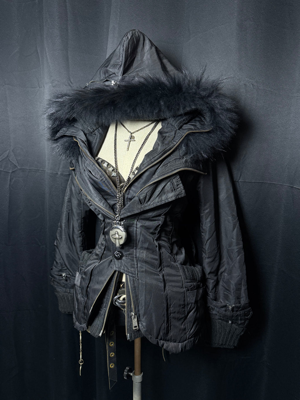 B2V-MAISON GLIFY 4ZIPPER JACKET༒ 
* Rare *