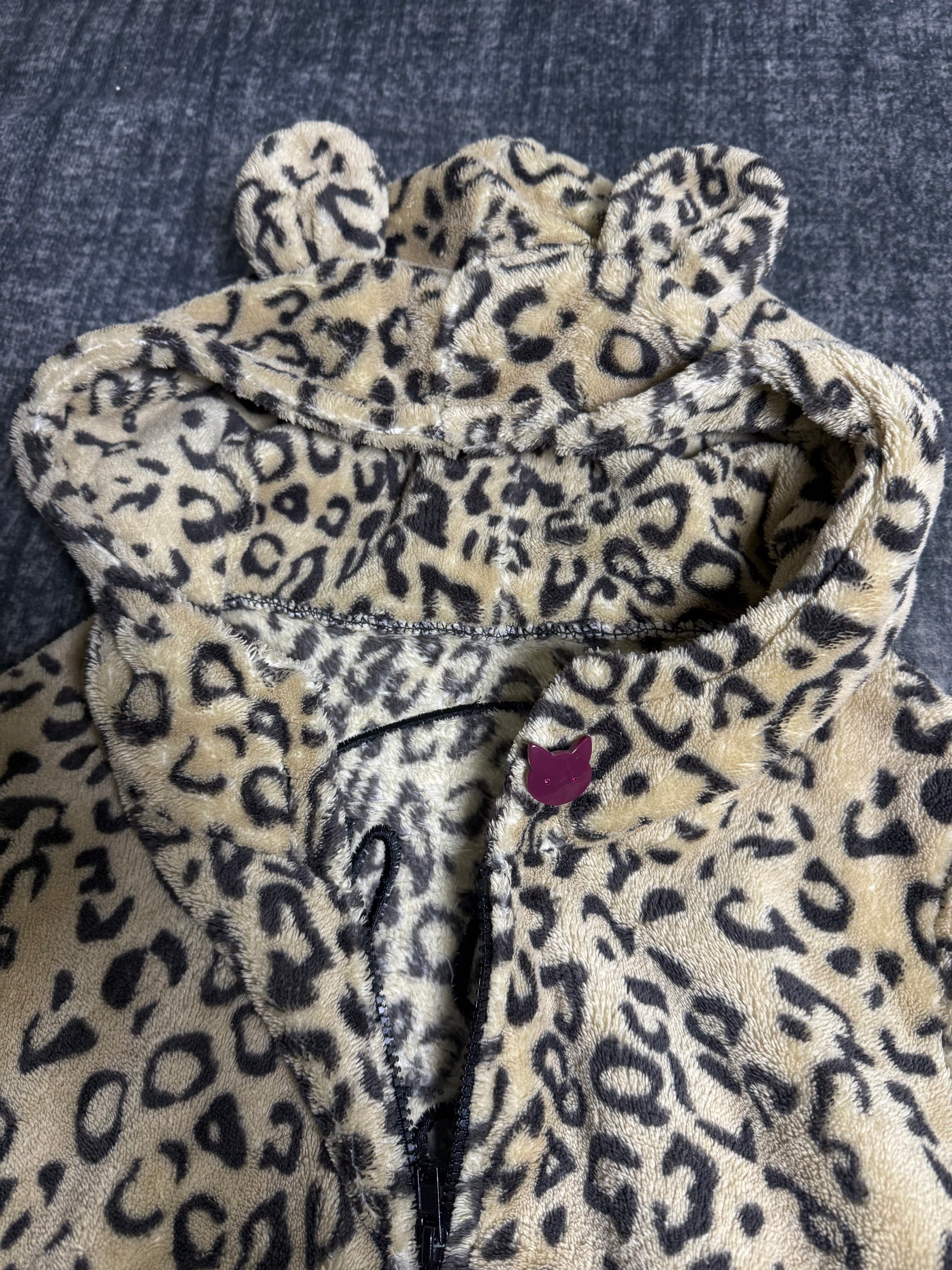 B2V-LEOPARD SKULL HOODIE ༒