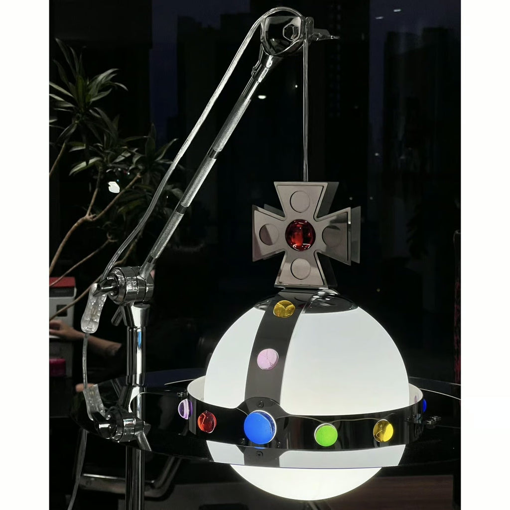 Planet Pendant Light – Stainless Steel & Glass Designer Hanging Lamp