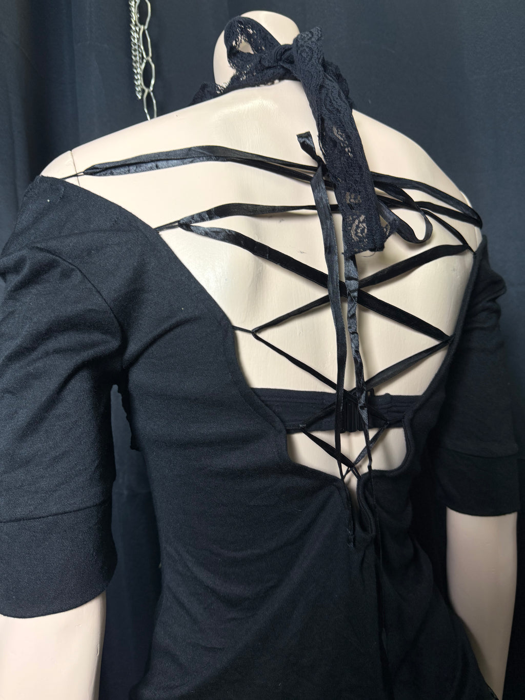 ༒Skinny-Lip mini dress༒