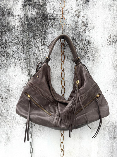 Straps Vintage Bowler Bag