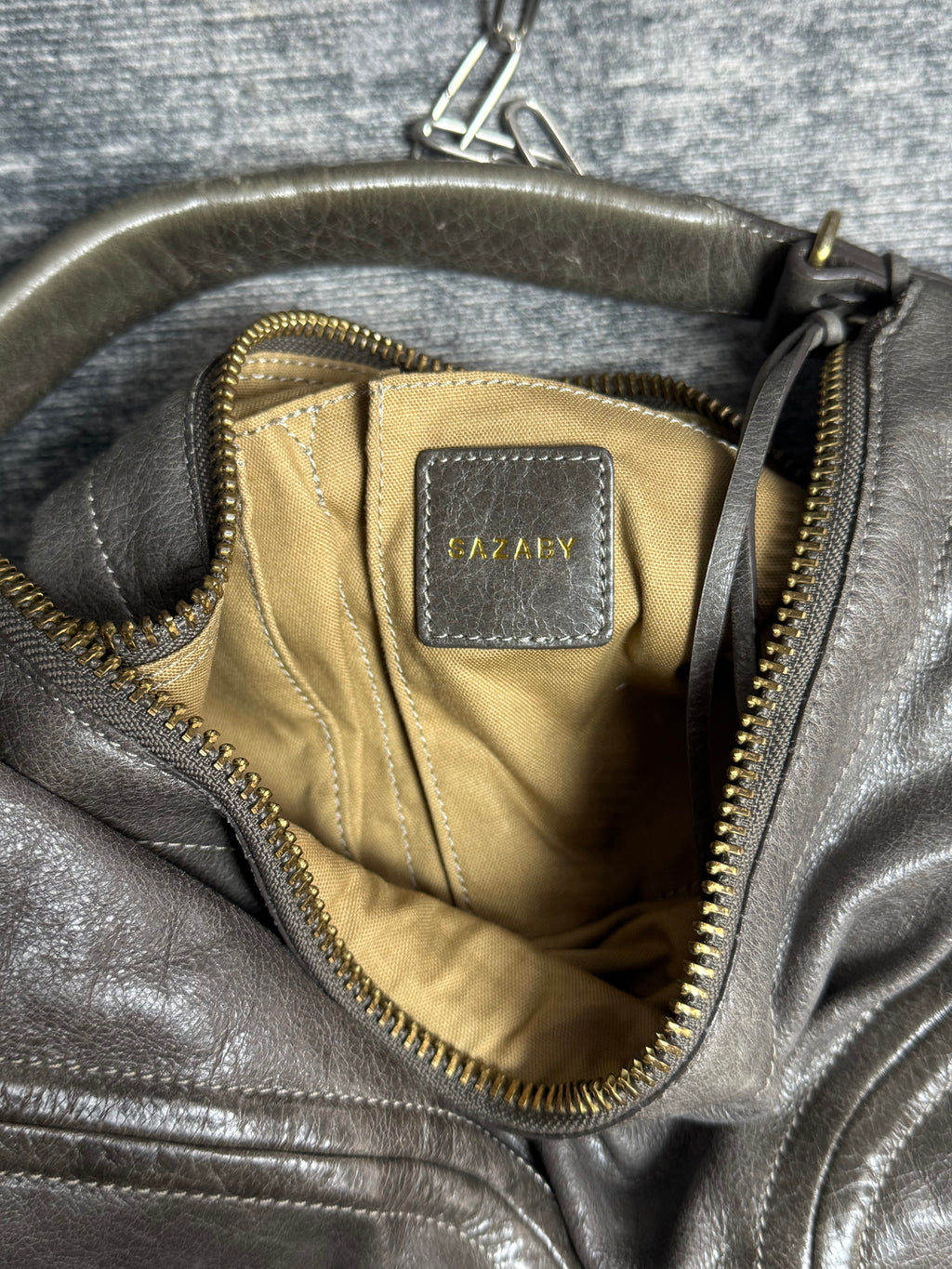 Straps Vintage Bowler Bag