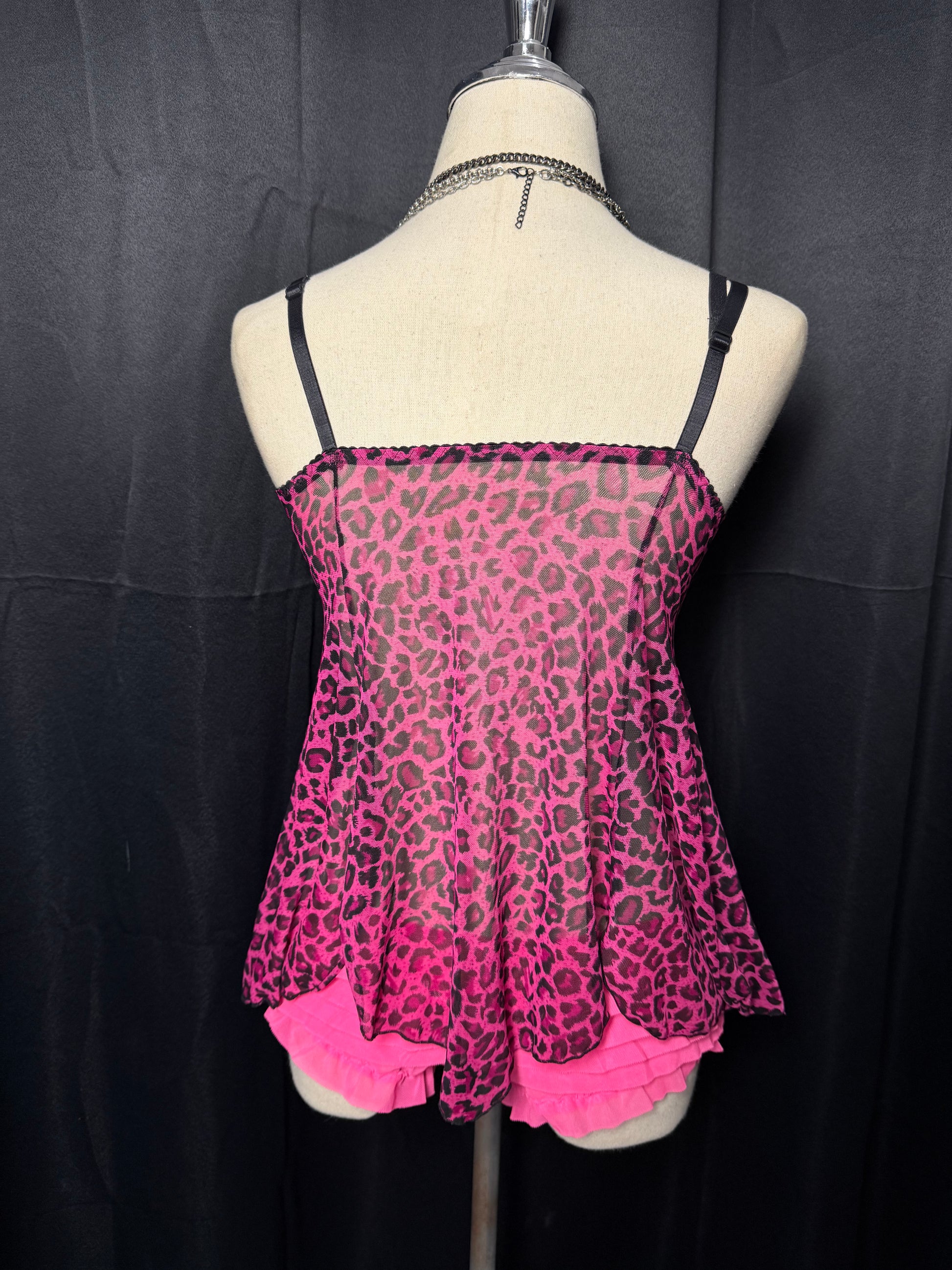 ༒Pink Leopard Tank Top ༒